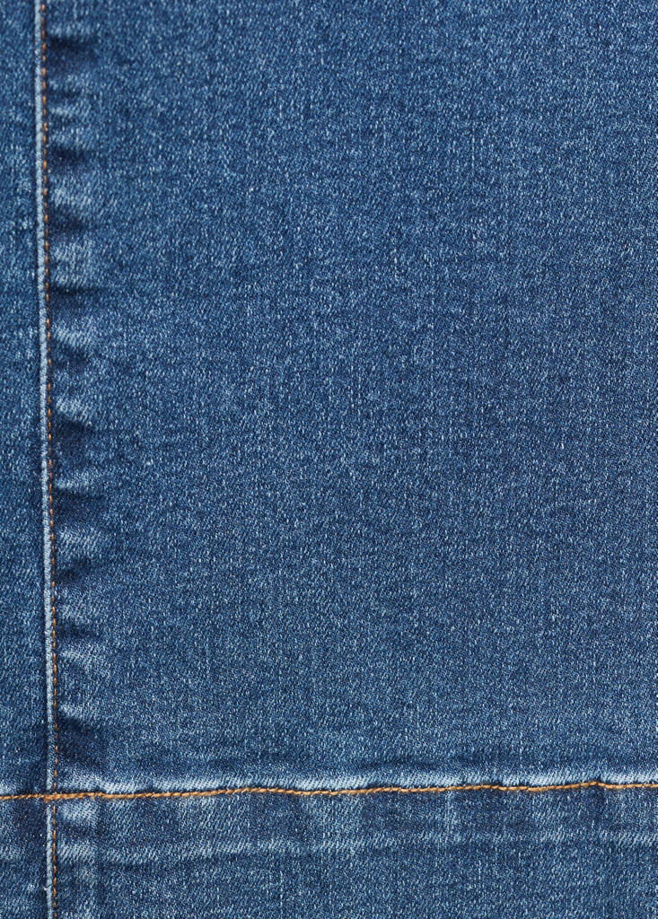 Low-waist studded jeans — Dark Blue