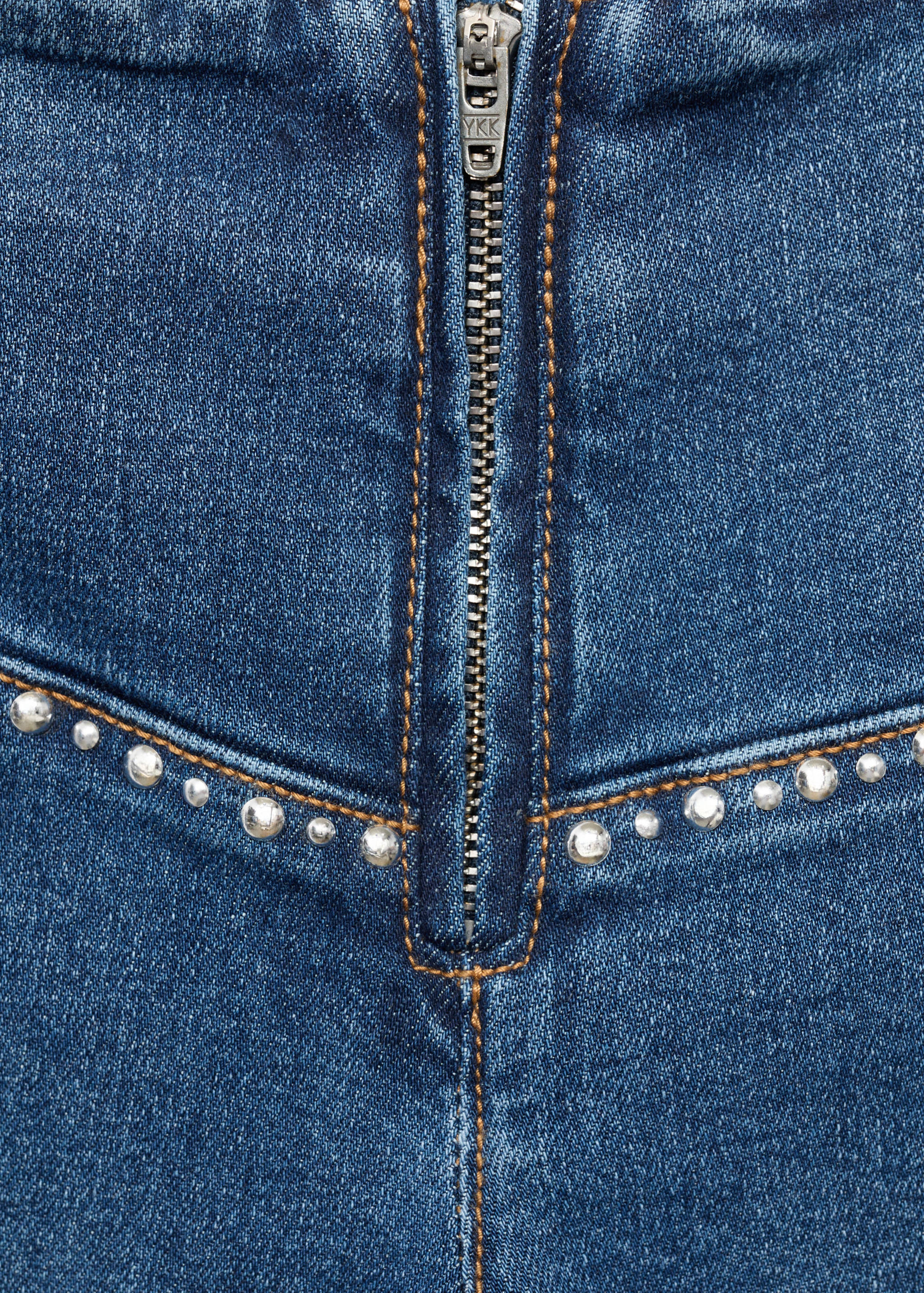 Low-waist studded jeans - Details of the article 0