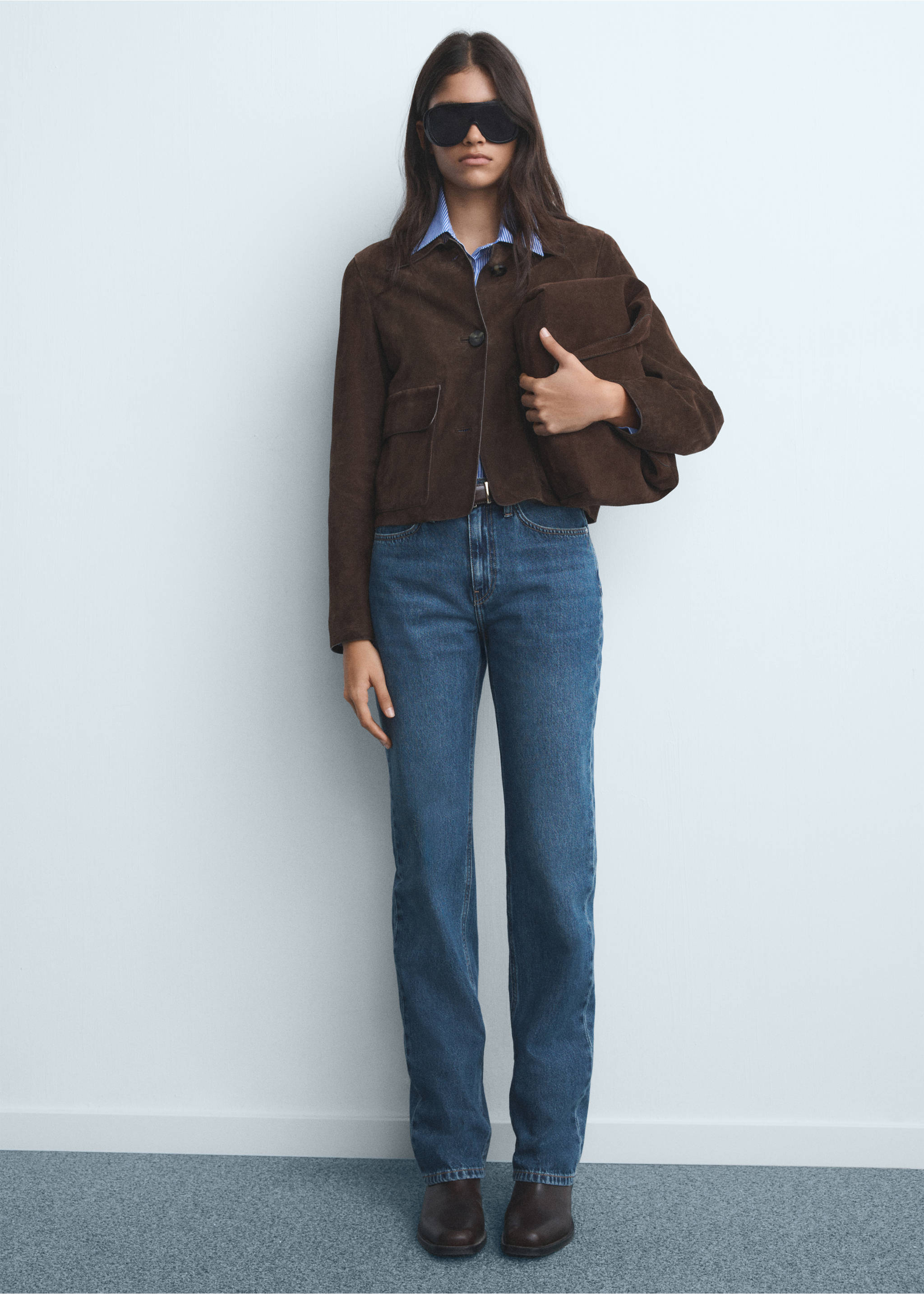 Jean Matilda droit taille normale - Plan général, Bleu foncé. Ref: 17015812-00.