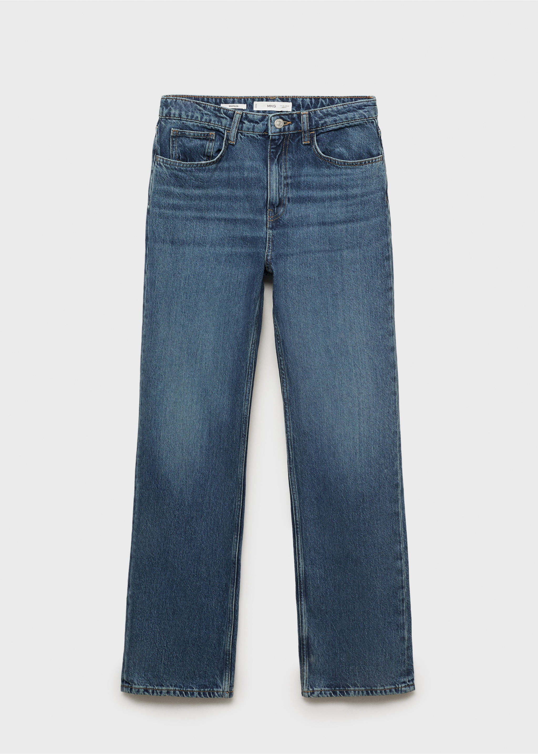 Matilda medium-rise straight-fit jeans - Article without model, Dark Blue. Ref: 17015812-00.