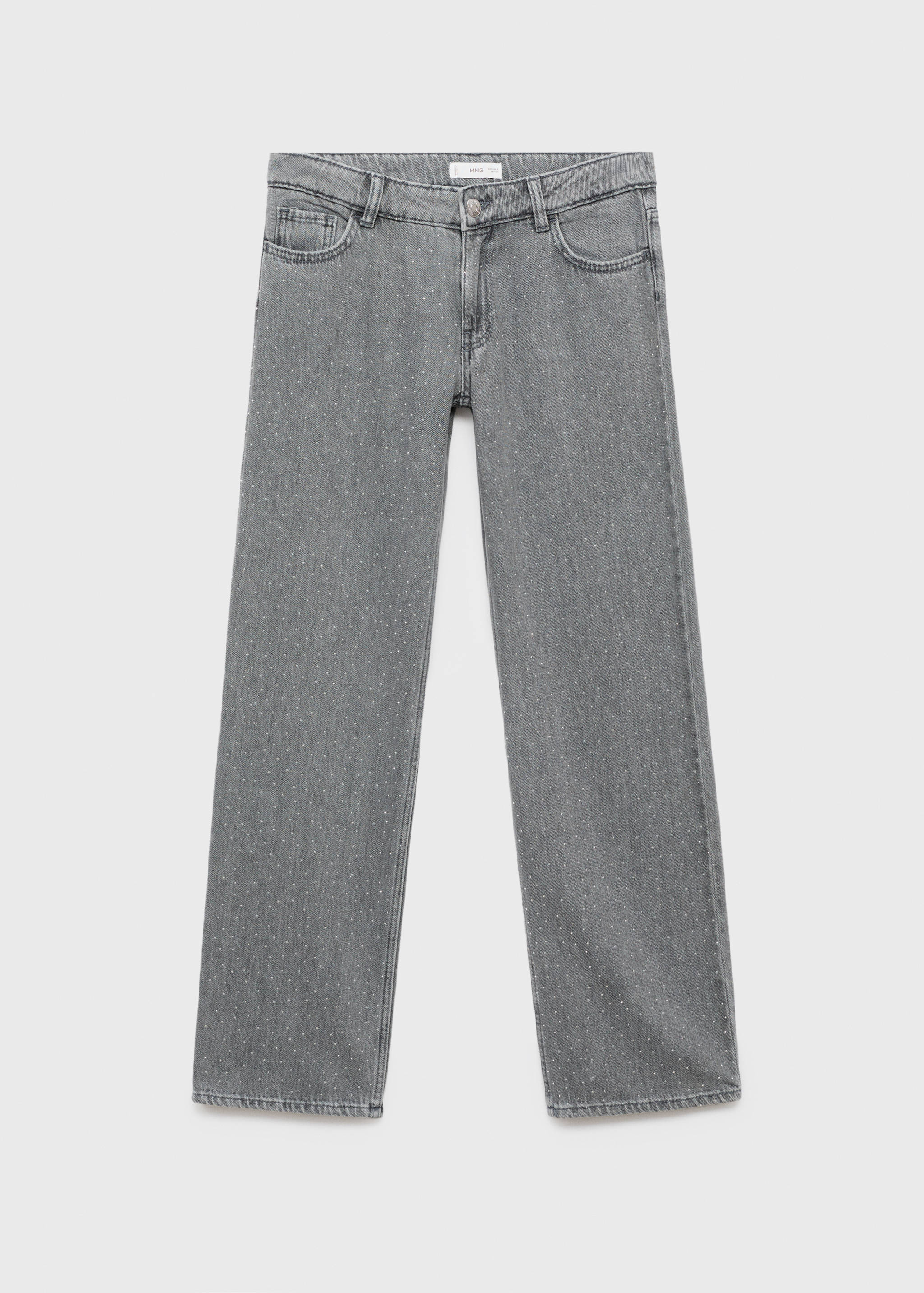 Gerade Jeans mit Strass - Artikel ohne Model