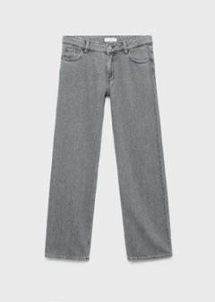 Straight-fit jeans with rhinestones — Denim Grey 3