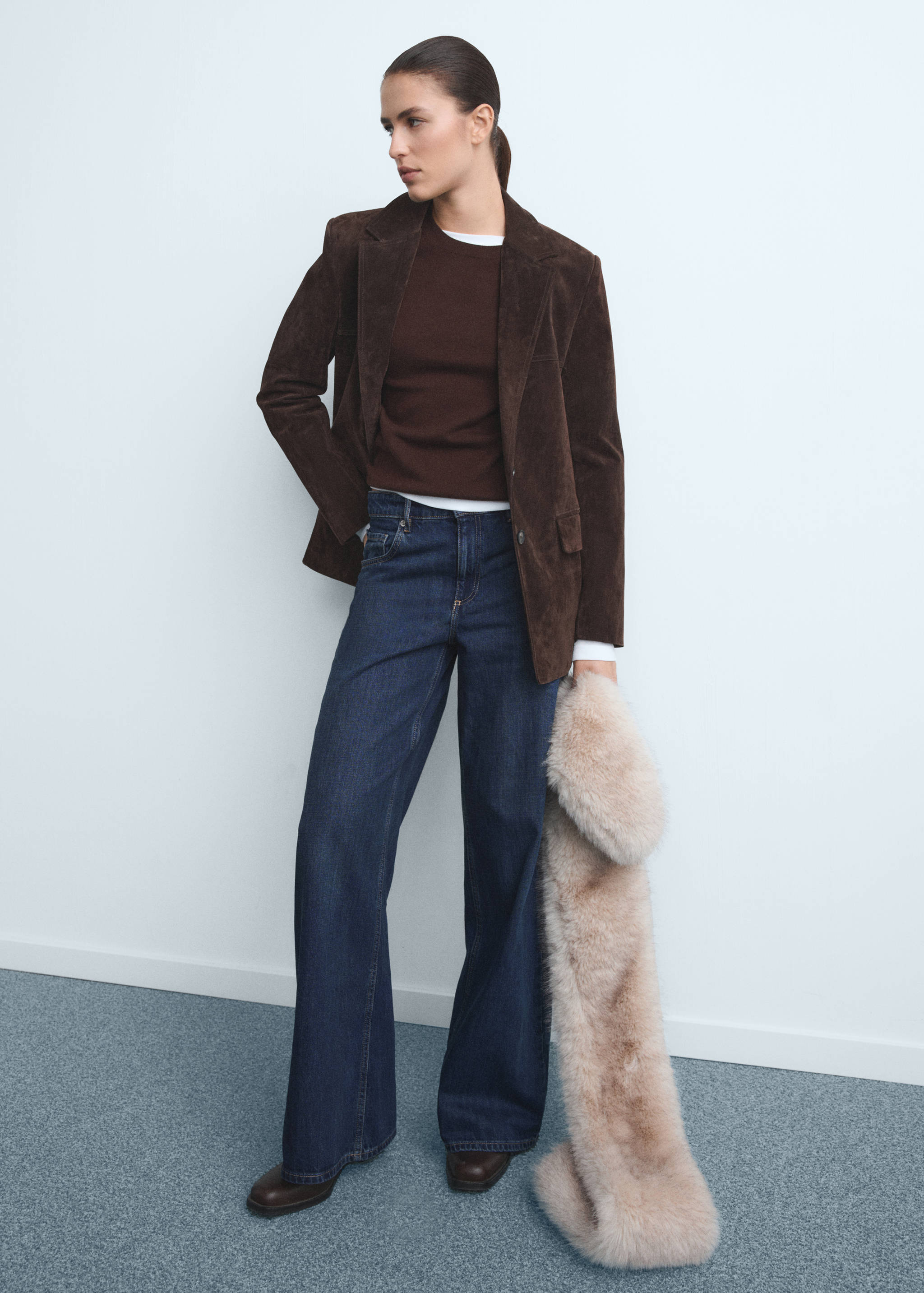 Low-rise wideleg jeans - General plane