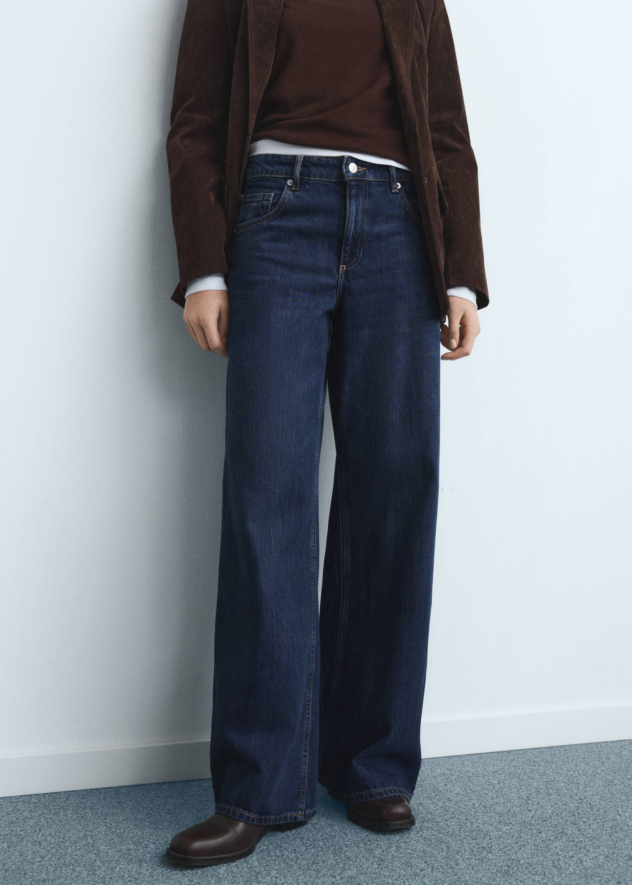 Low-rise wideleg jeans - Medium plane
