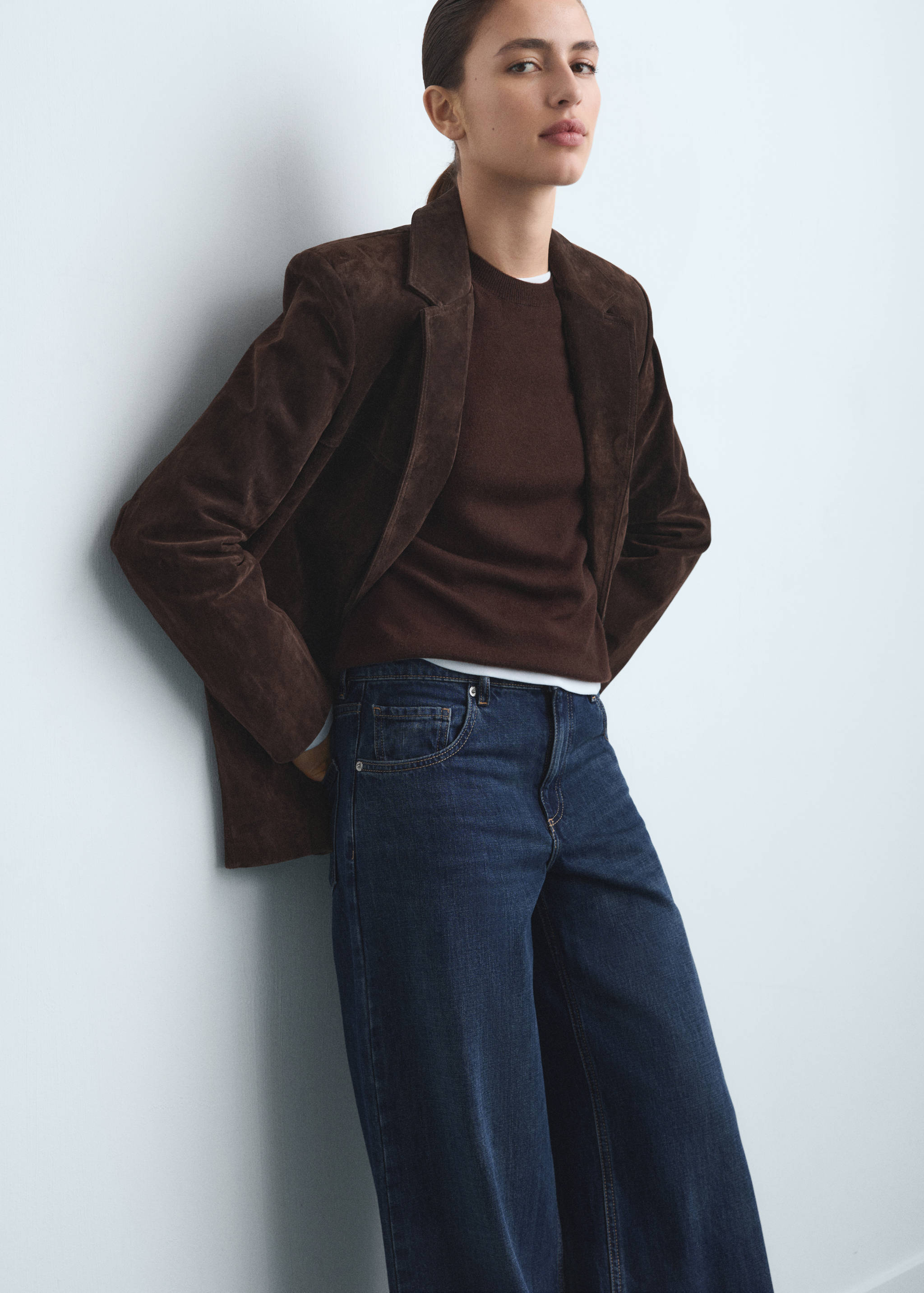 Low-rise wideleg jeans - Details of the article 1