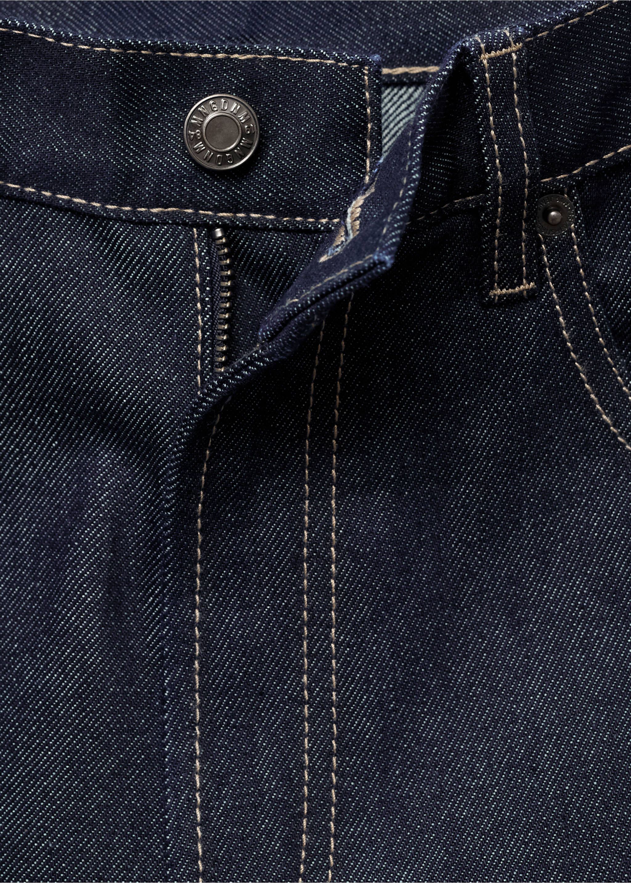 Jean barrel taille haute - Détail de l'article 0, Bleu. Ref: 17015816-00.