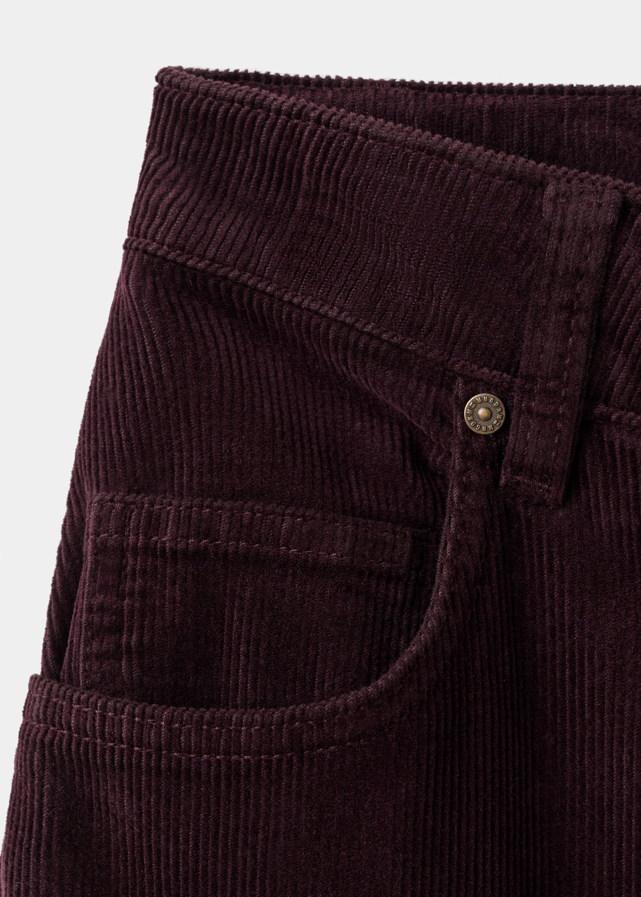 Wide leg low-rise corduroy jeans - Details of the article 8