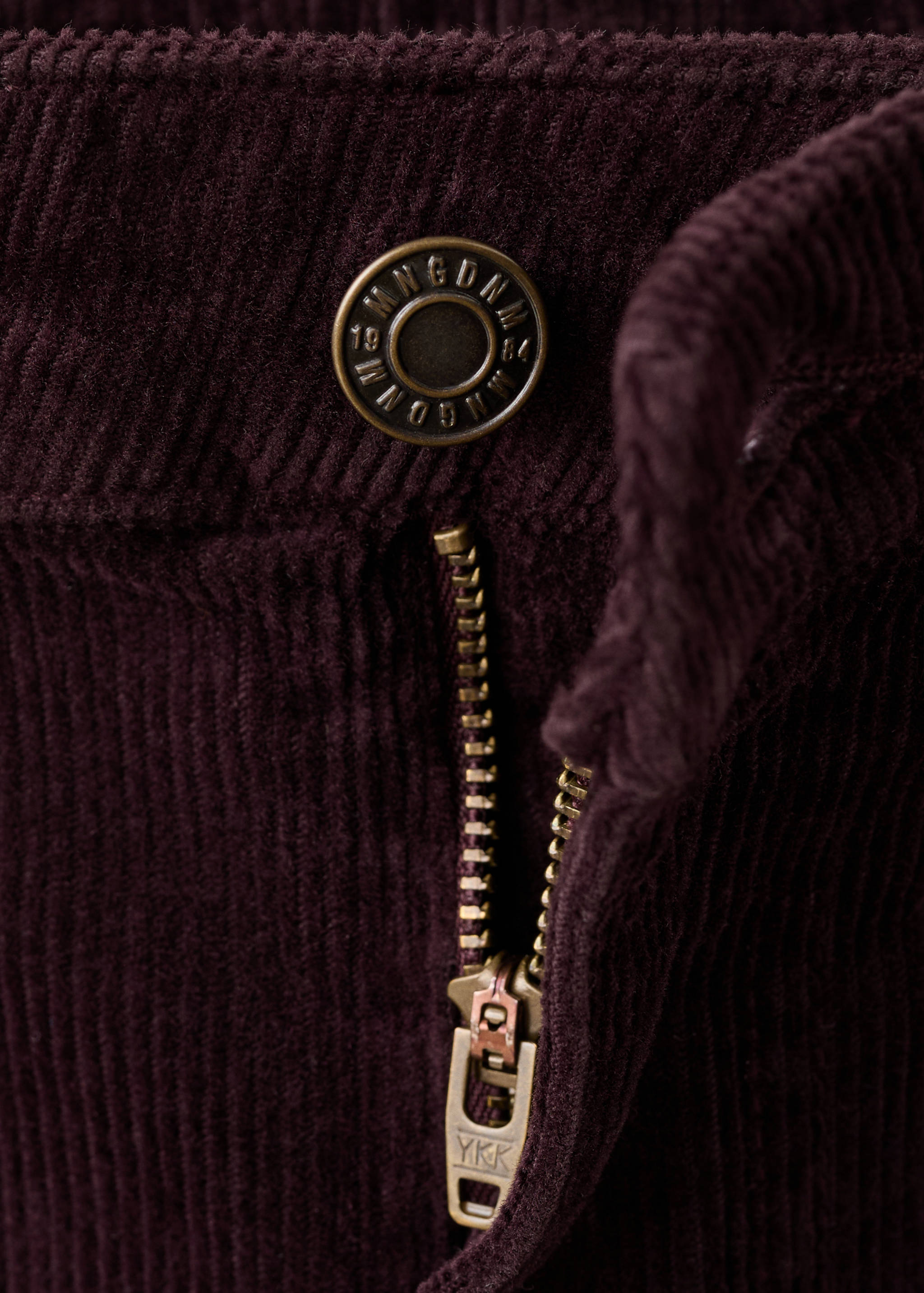 Wide leg low-rise corduroy jeans - Details of the article 0