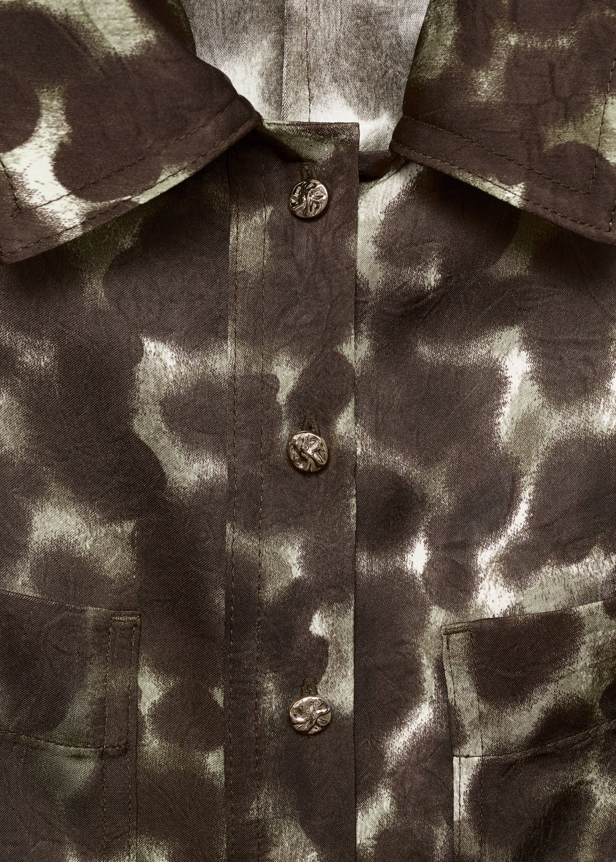 Vestido camisero estampado cinturón - Detalle del artículo 8