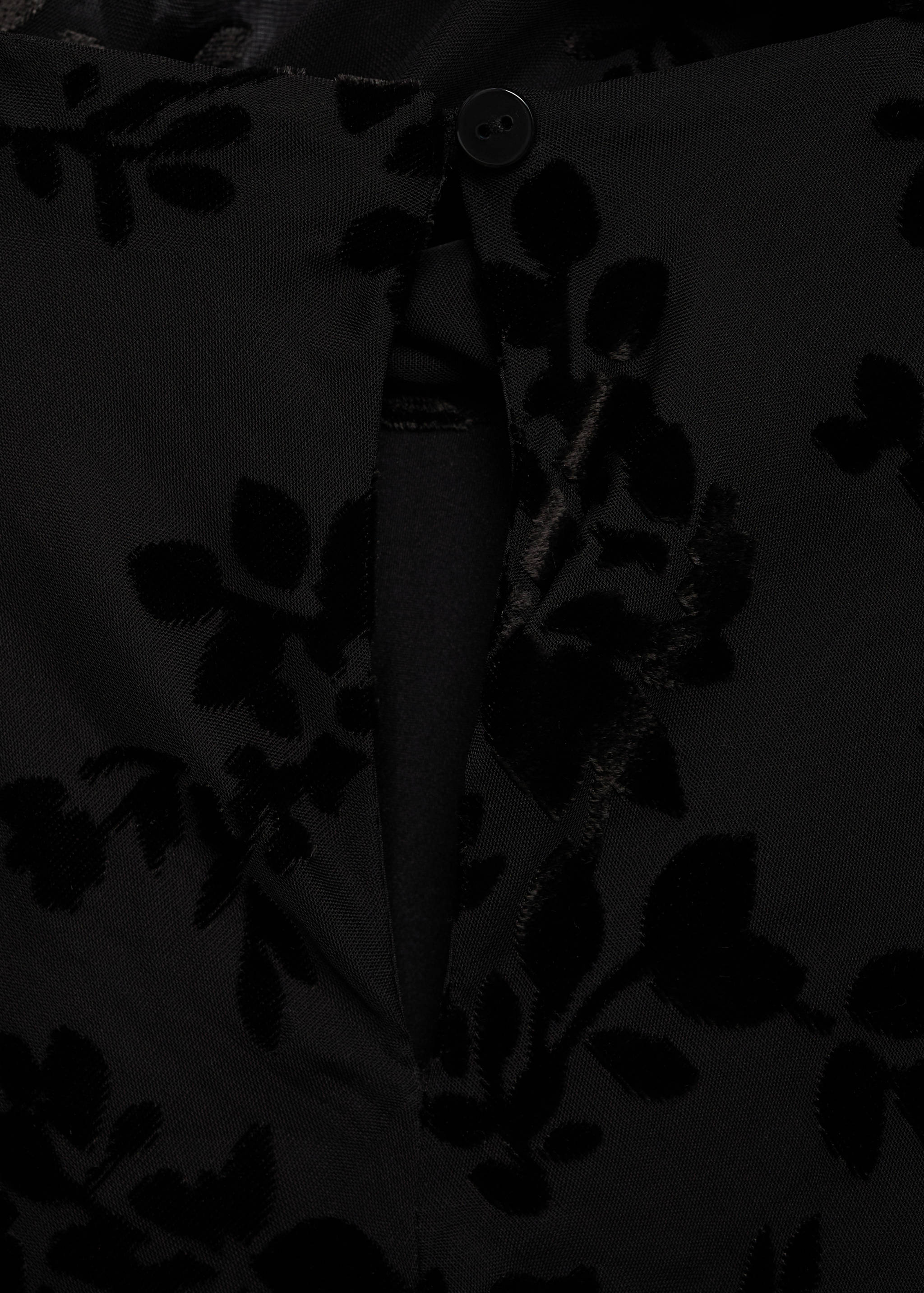 Virágmintás jacquard ruha sállal - A termék adatai 8