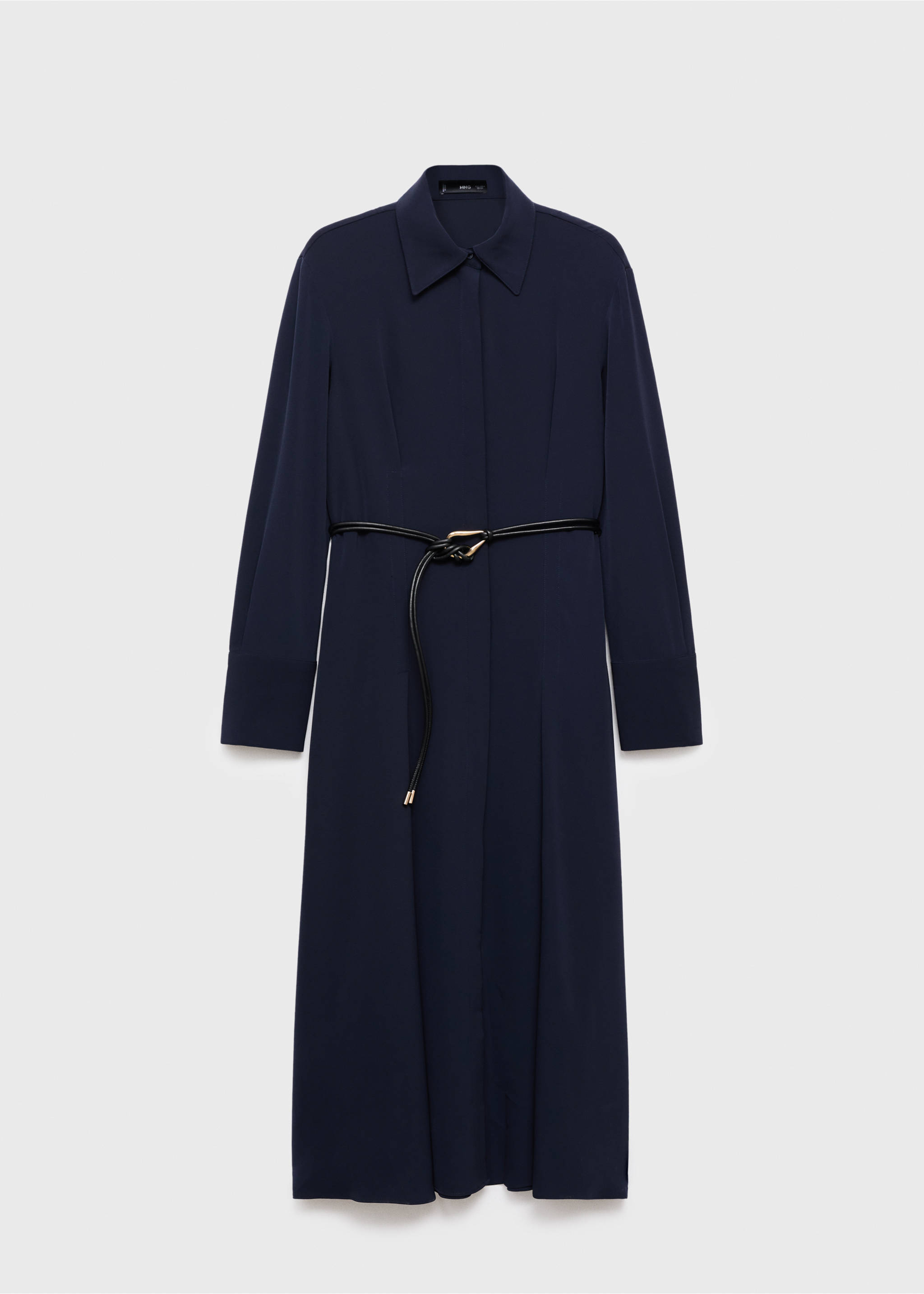 Belt shirt dress - Article without model, Navy. Ref: 17015828-00.
