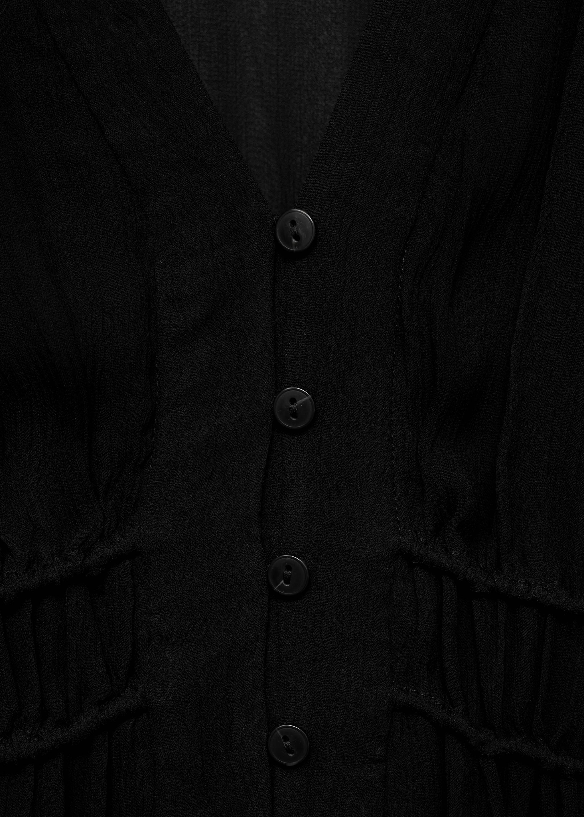 Puff-sleeved chiffon dress - Details of the article 8