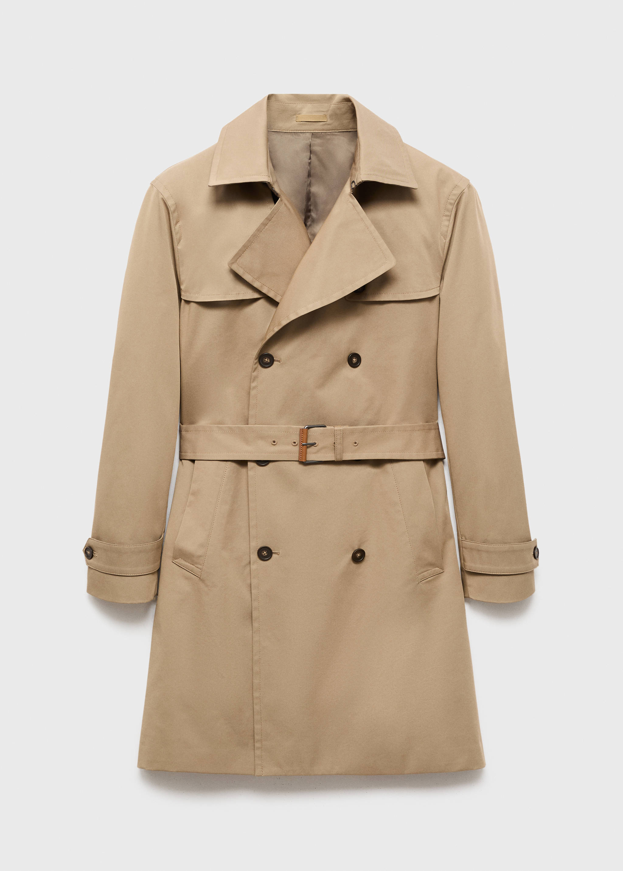Water-repellent belted trench coat - Article without model