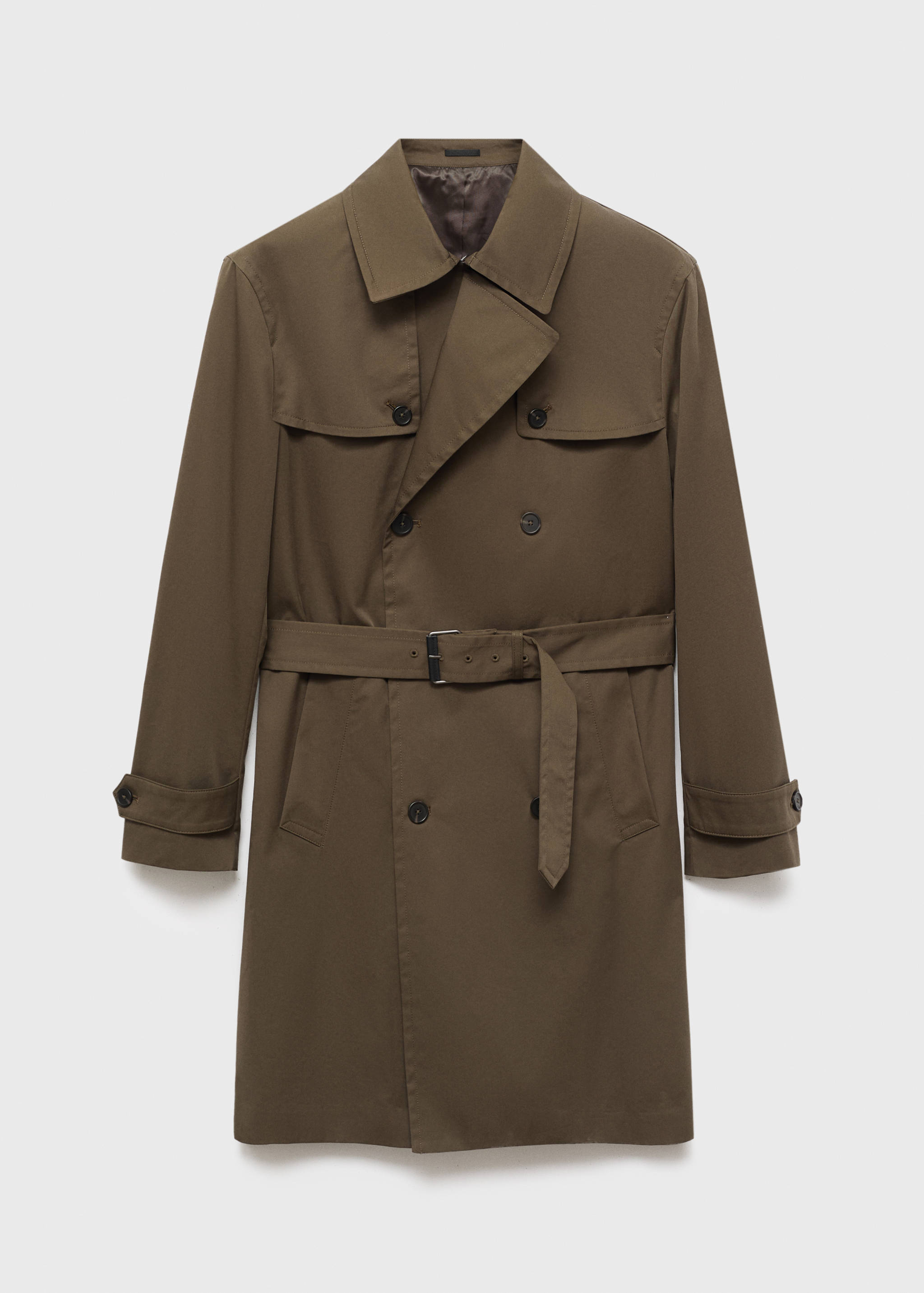 Water-repellent belted trench coat - Article without model