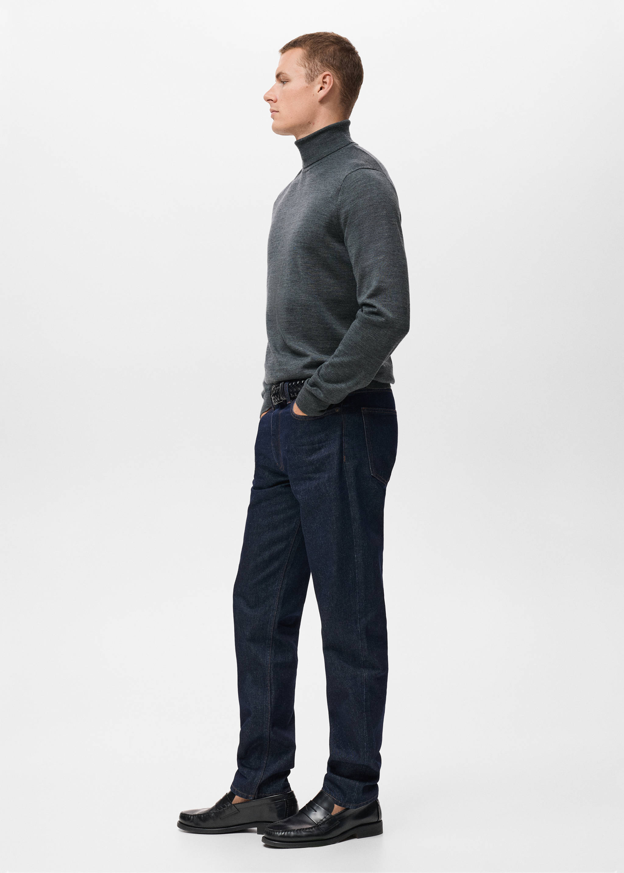100% merino wool turtleneck sweater - Details of the article 2