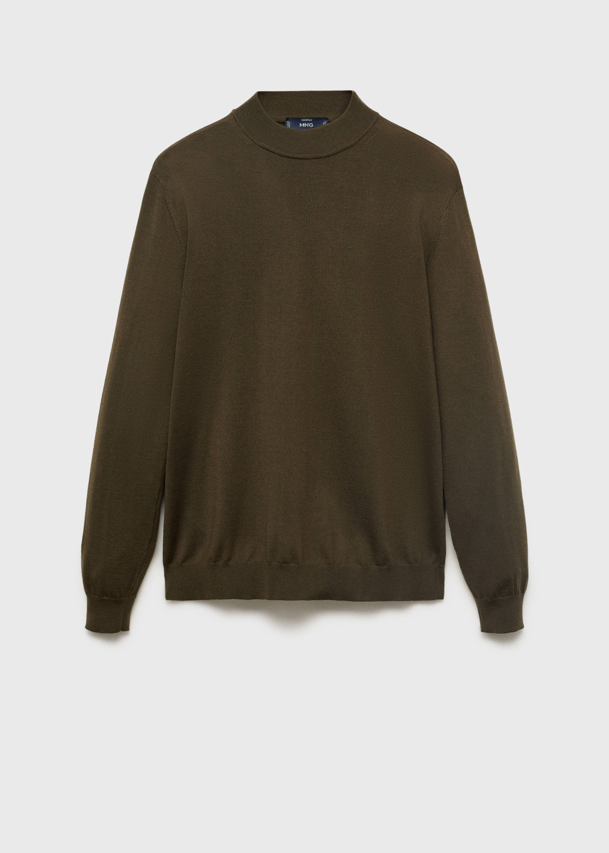 كنزة برقبة عالية 100% صوف ميرينو - منتج دون نموذج