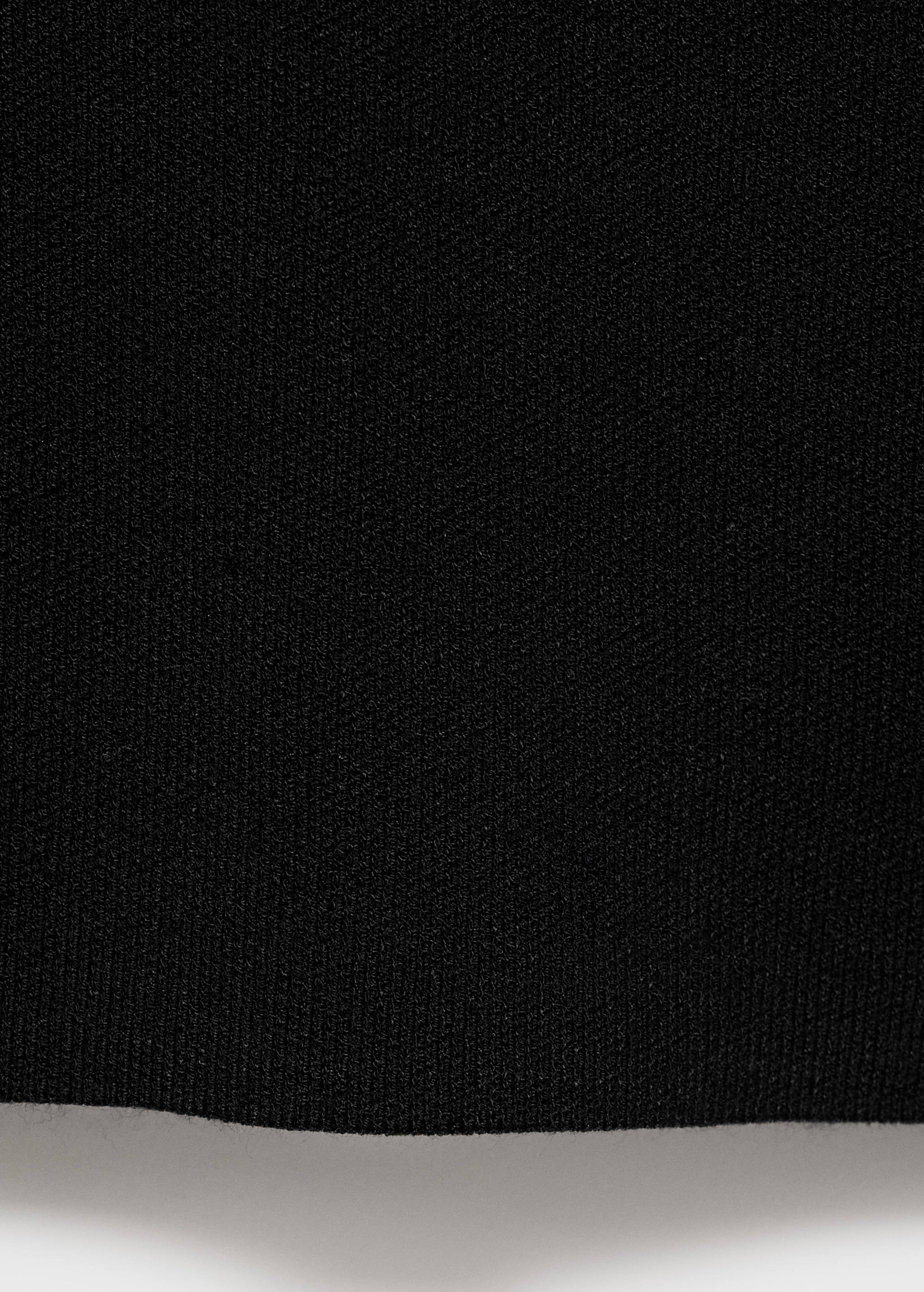 Knitted sweater with perkins neck - Details of the article 0