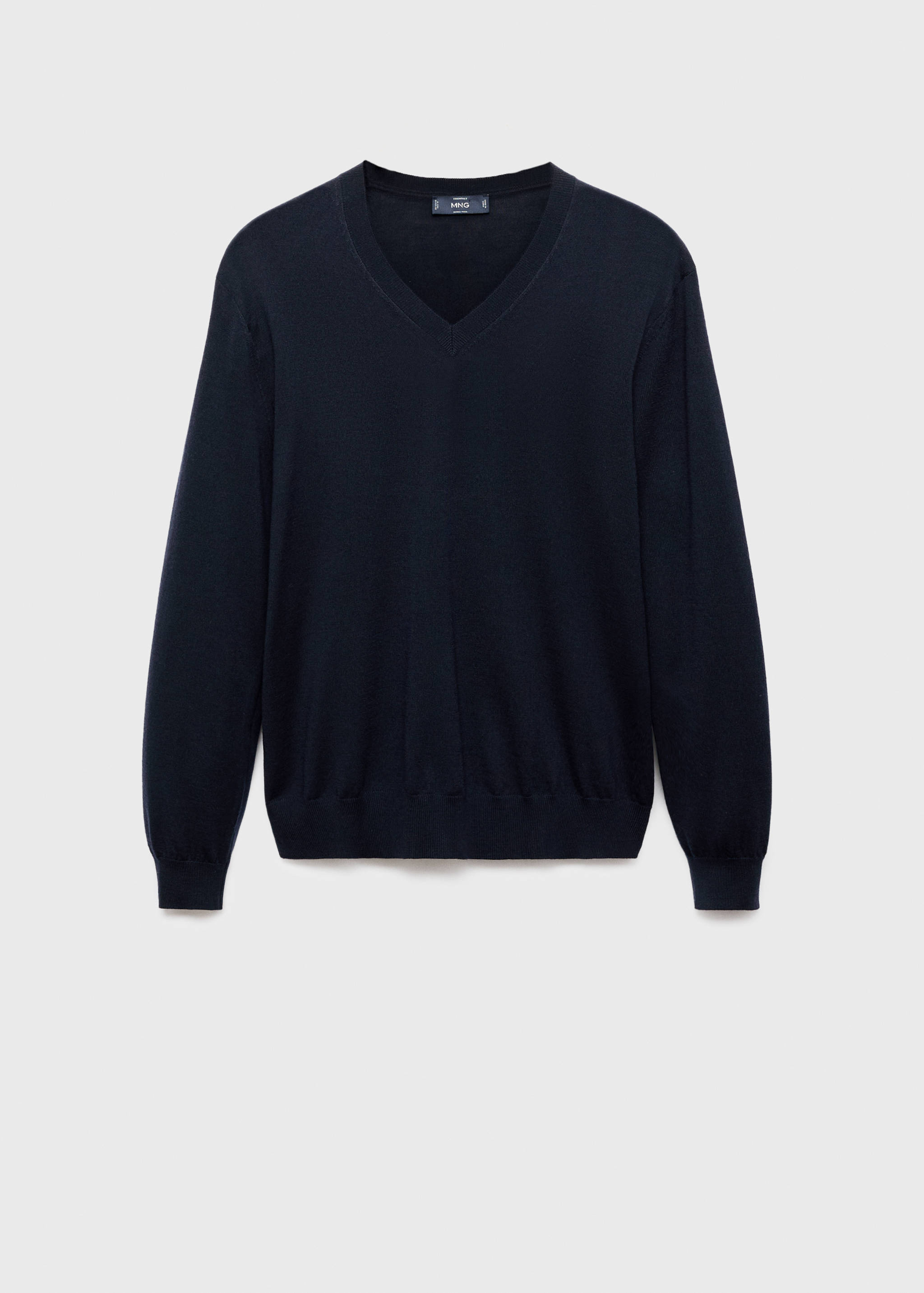 100% merino wool V-neck sweater - Article without model