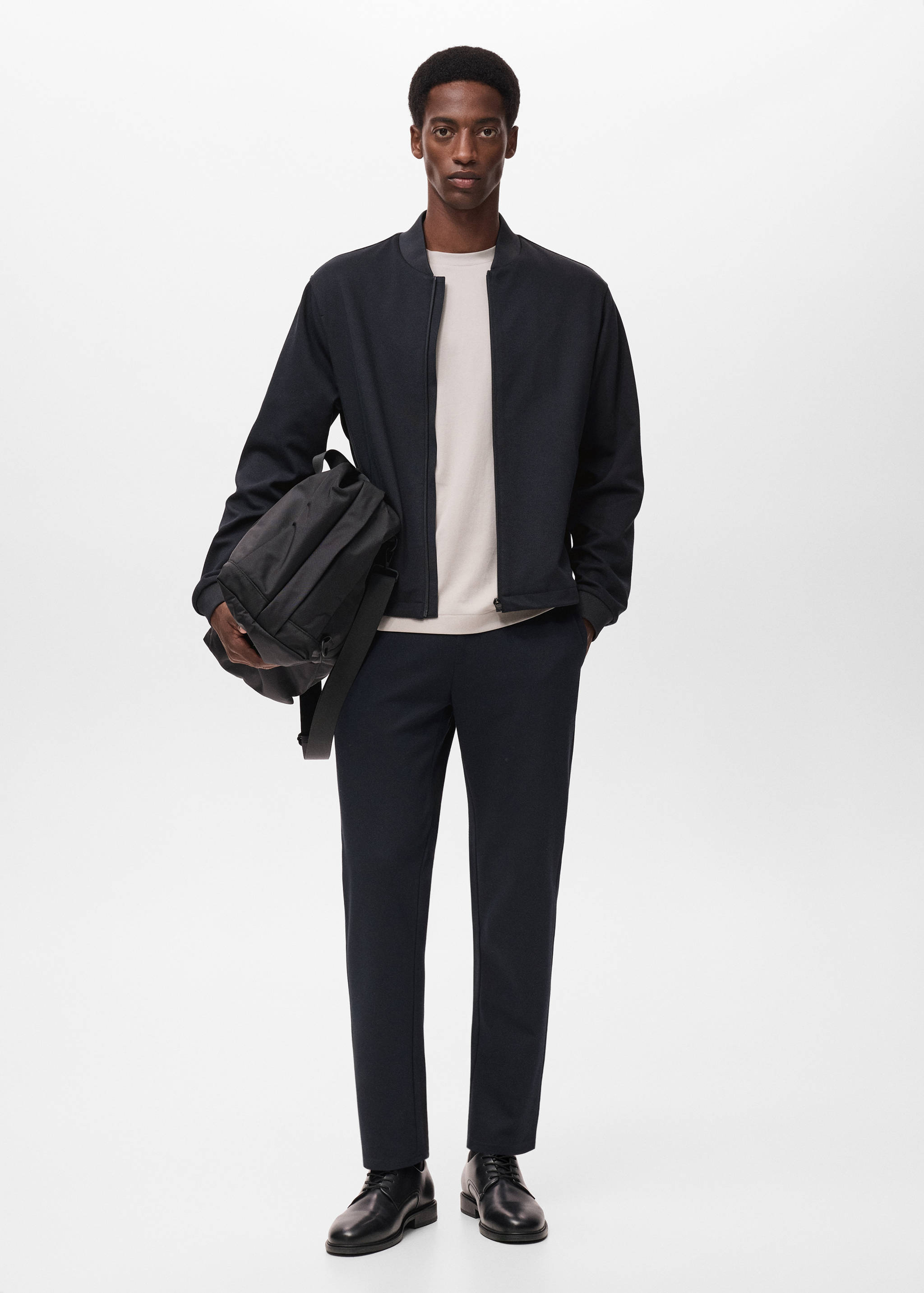 Sudadera cremallera comfort stretch - Plano general