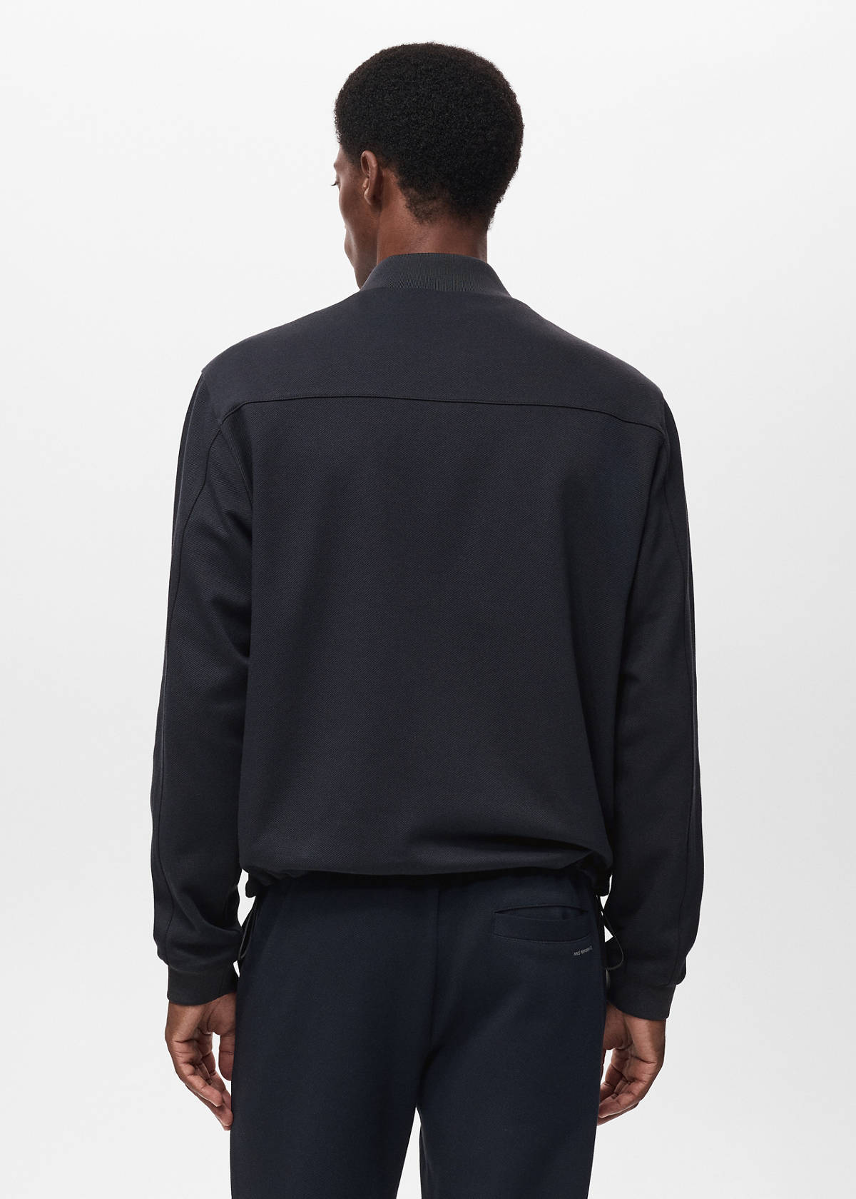 Comfort stretch zip-up hoodie — Navy