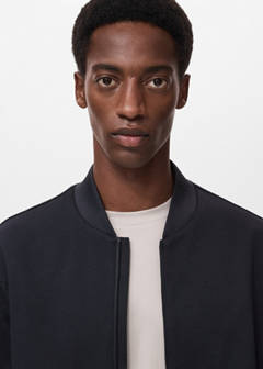 Comfort stretch zip-up hoodie — Navy 2