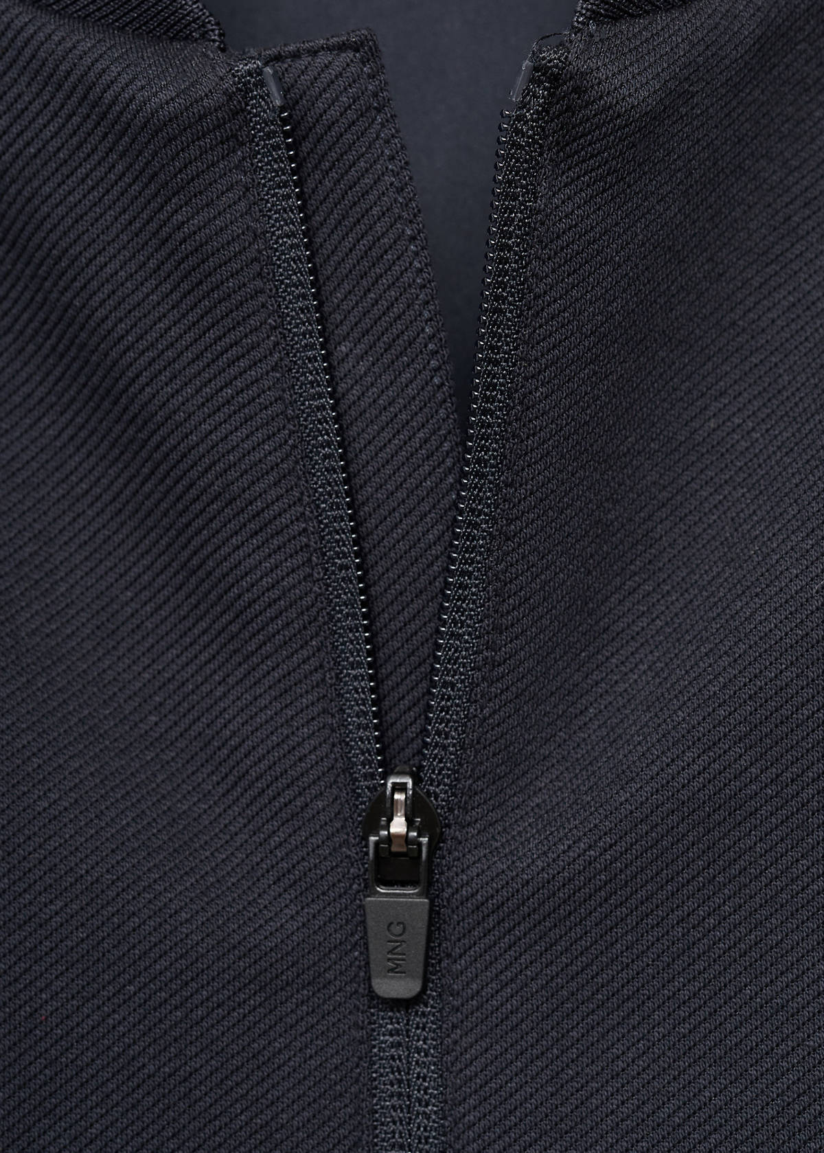 Comfort stretch zip-up hoodie — Navy