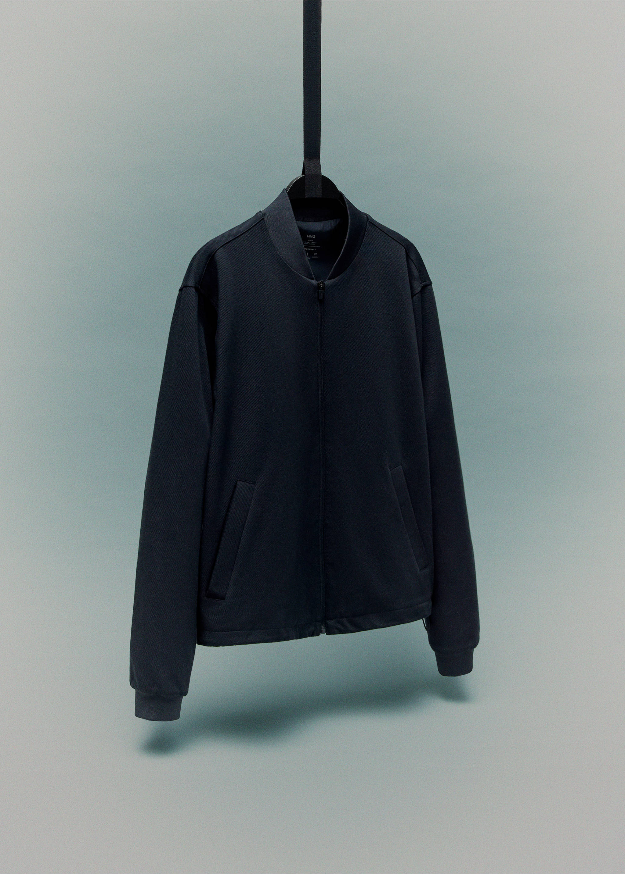 Sudadera cremallera comfort stretch - Detalle del artículo 9, Azul marino. Ref: 17015977-00.