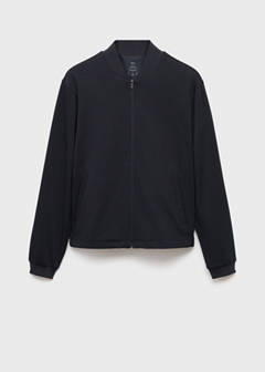 Comfort stretch zip-up hoodie — Navy 7