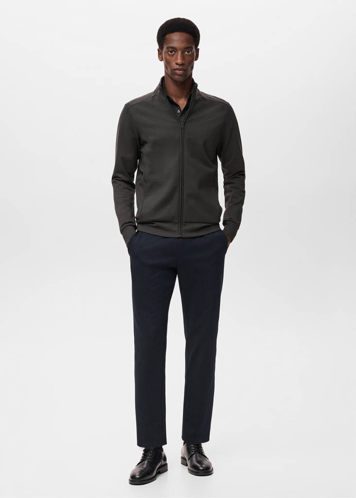 Regular-fit technical sweatshirt — Dark Green