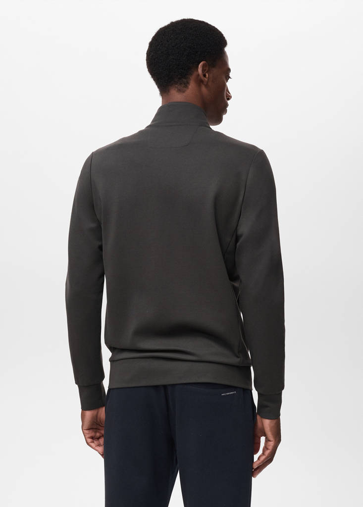 Regular-fit technical sweatshirt — Dark Green