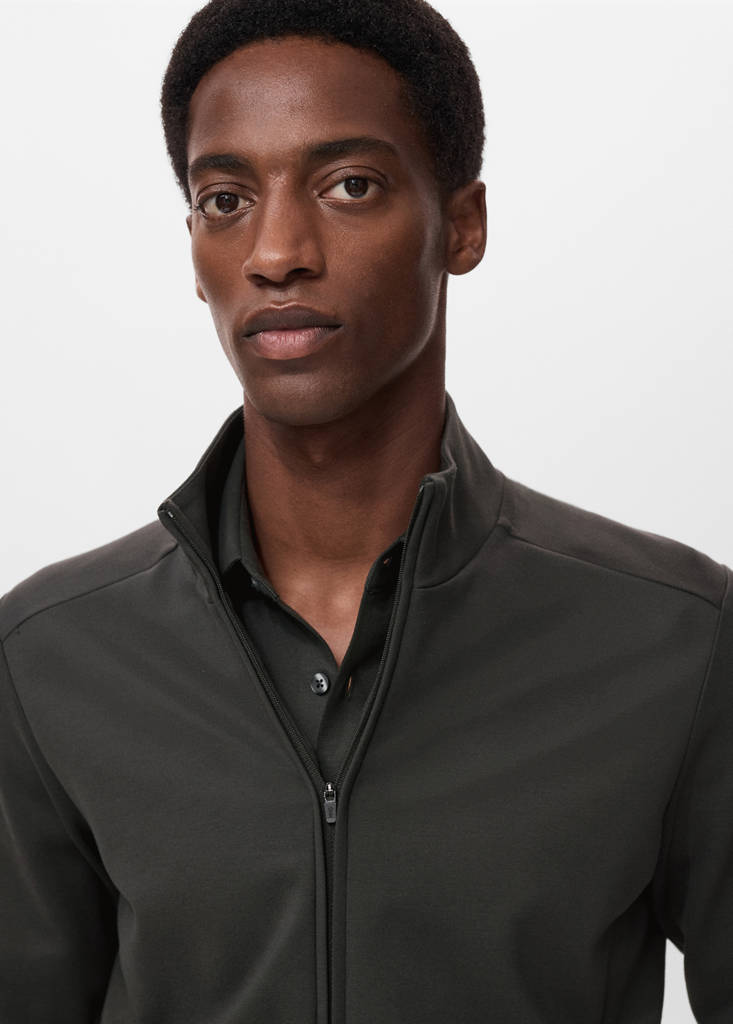 Regular-fit technical sweatshirt — Dark Green