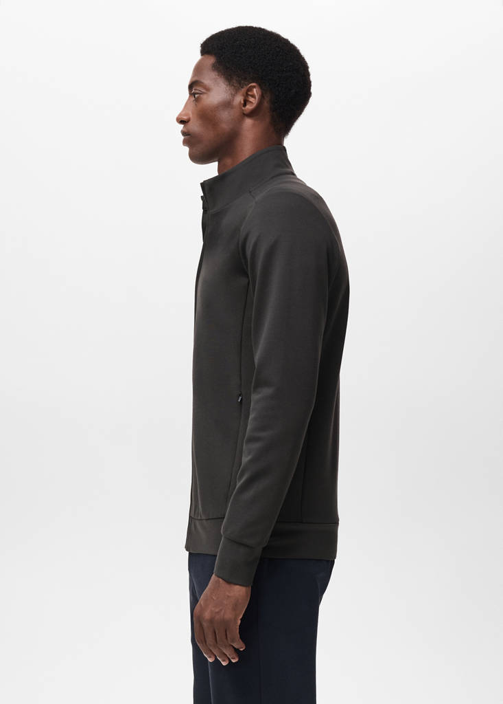 Regular-fit technical sweatshirt — Dark Green