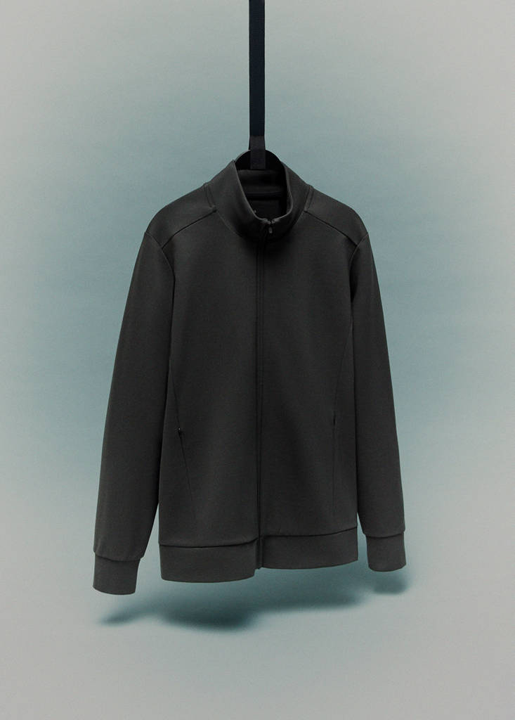 Regular-fit technical sweatshirt — Dark Green