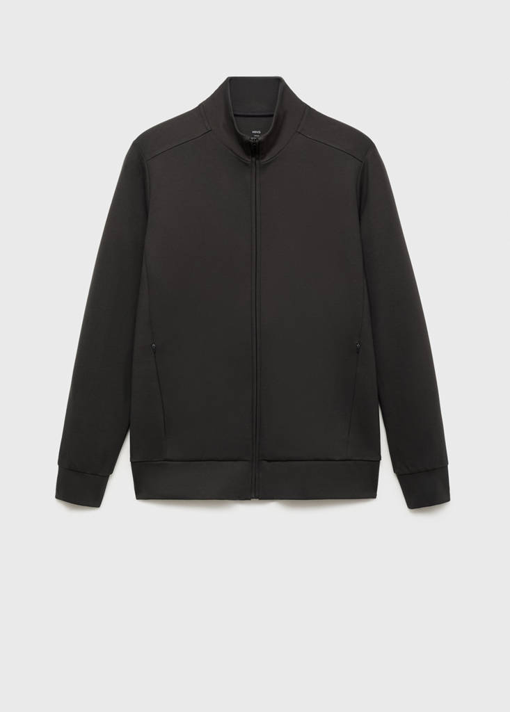 Regular-fit technical sweatshirt — Dark Green