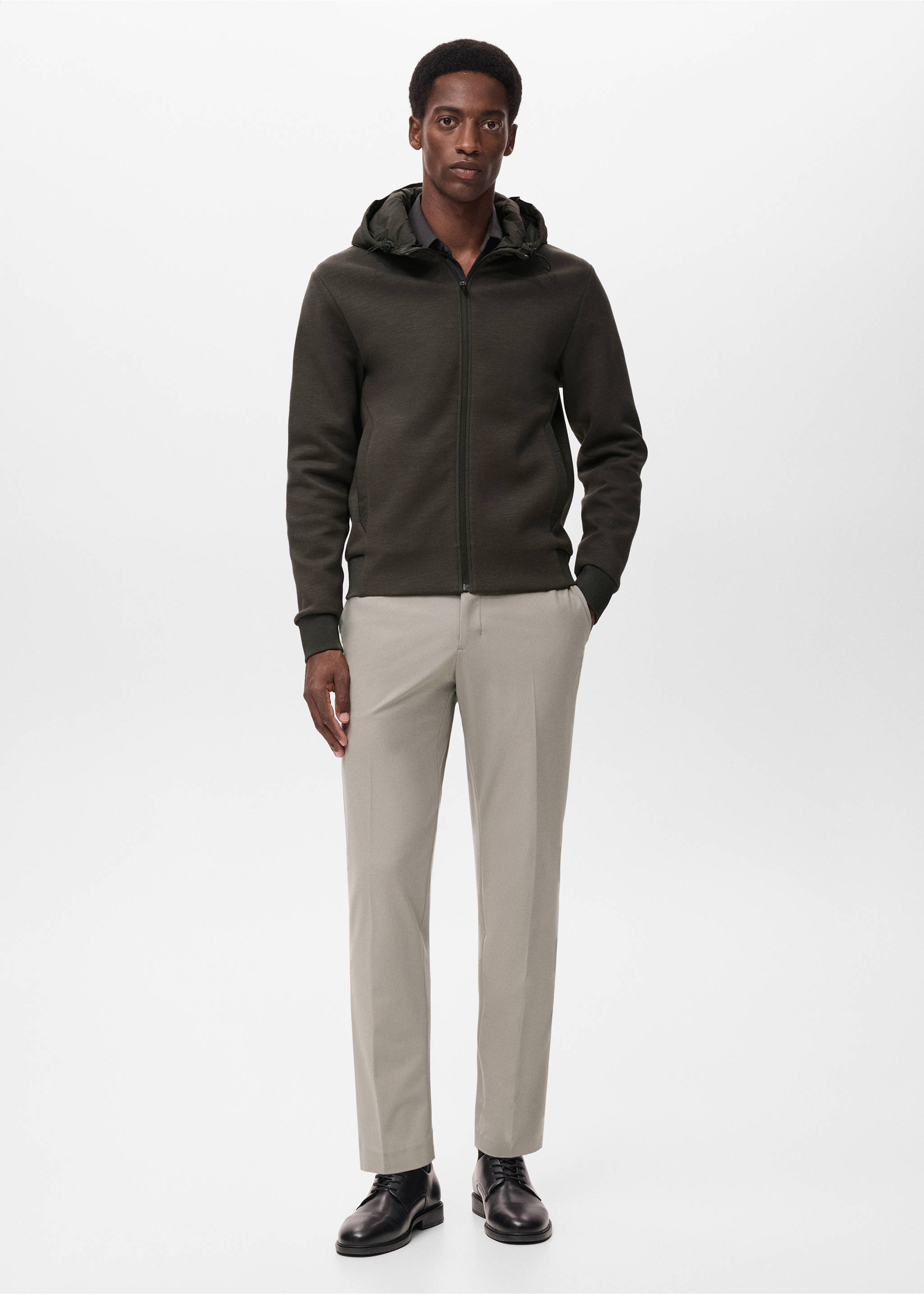 Sudadera capucha Thermolite® - Plano general, Marrón medio. Ref: 17015979-00.