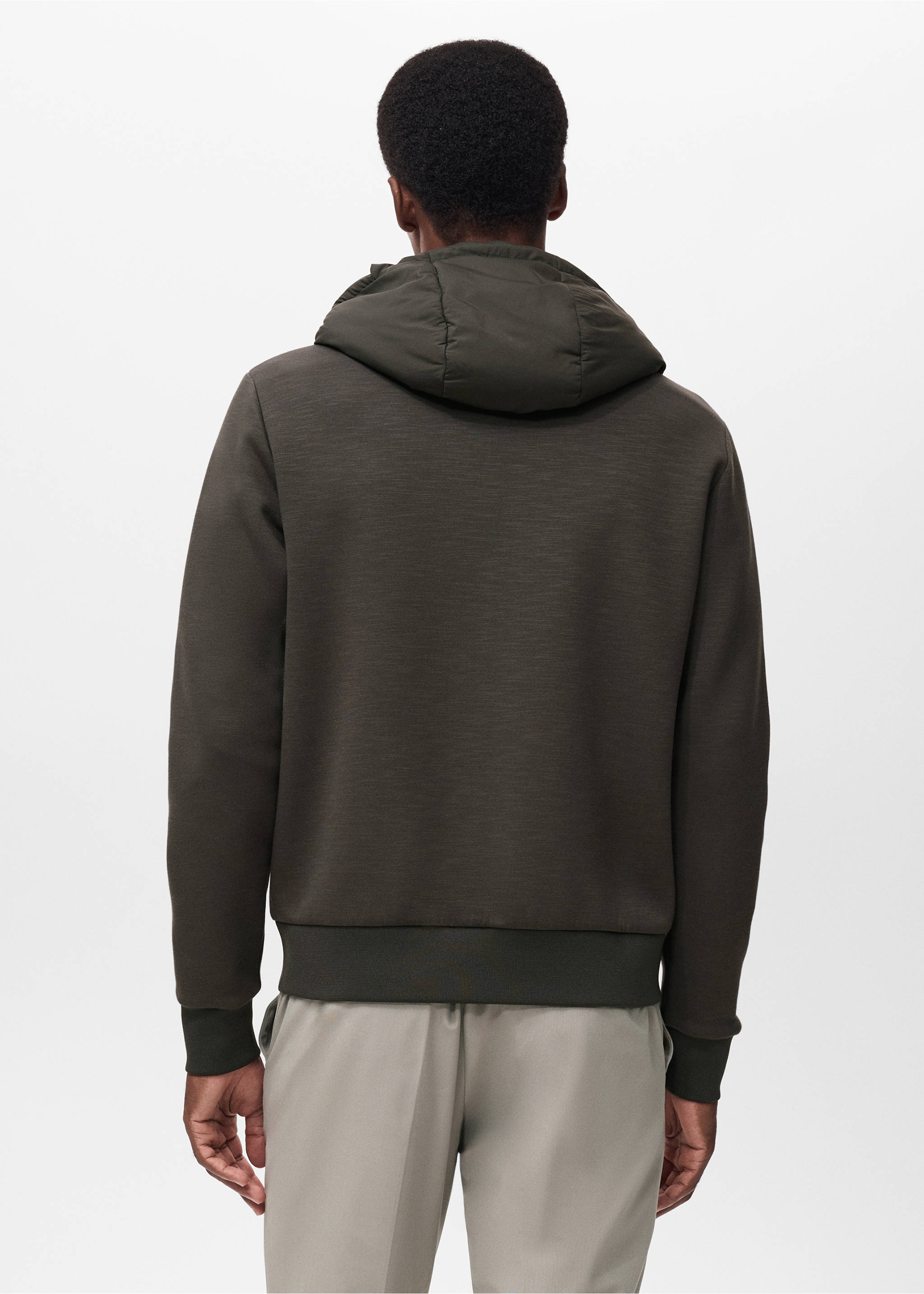 Sudadera capucha Thermolite® - Reverso del artículo, Marrón medio. Ref: 17015979-00.