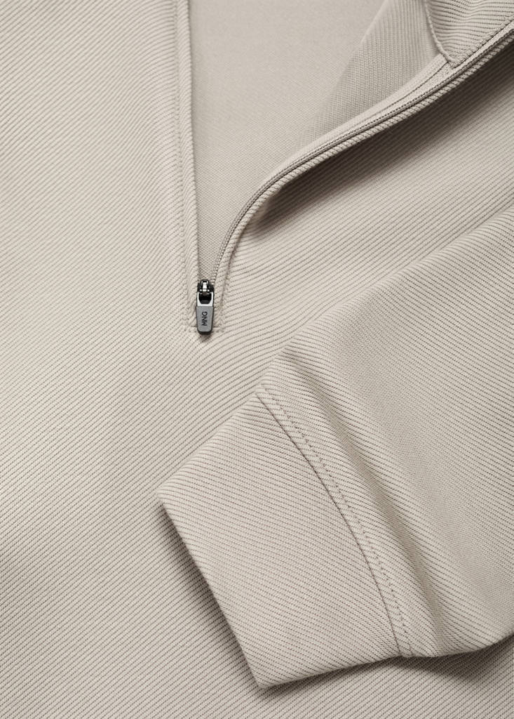 Regular-fit technical zip-up sweatshirt — Light/Pastel Grey