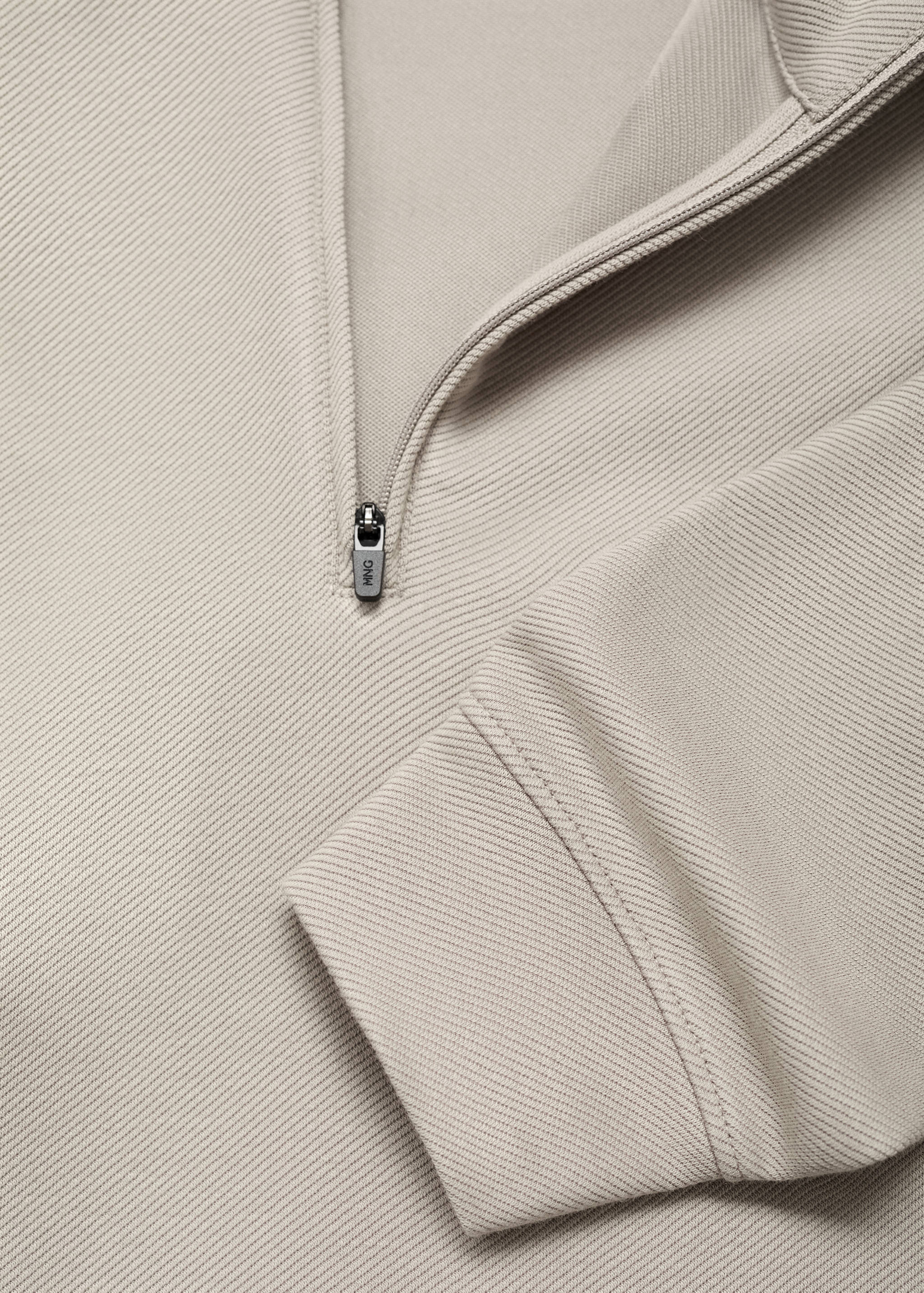 Regular-fit technical zip-up sweatshirt - Details of the article 0