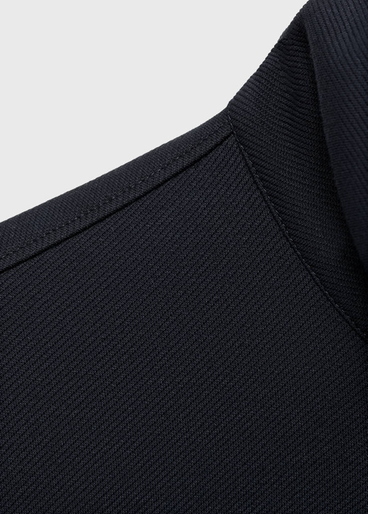 Regular-fit technical zip-up sweatshirt — Navy