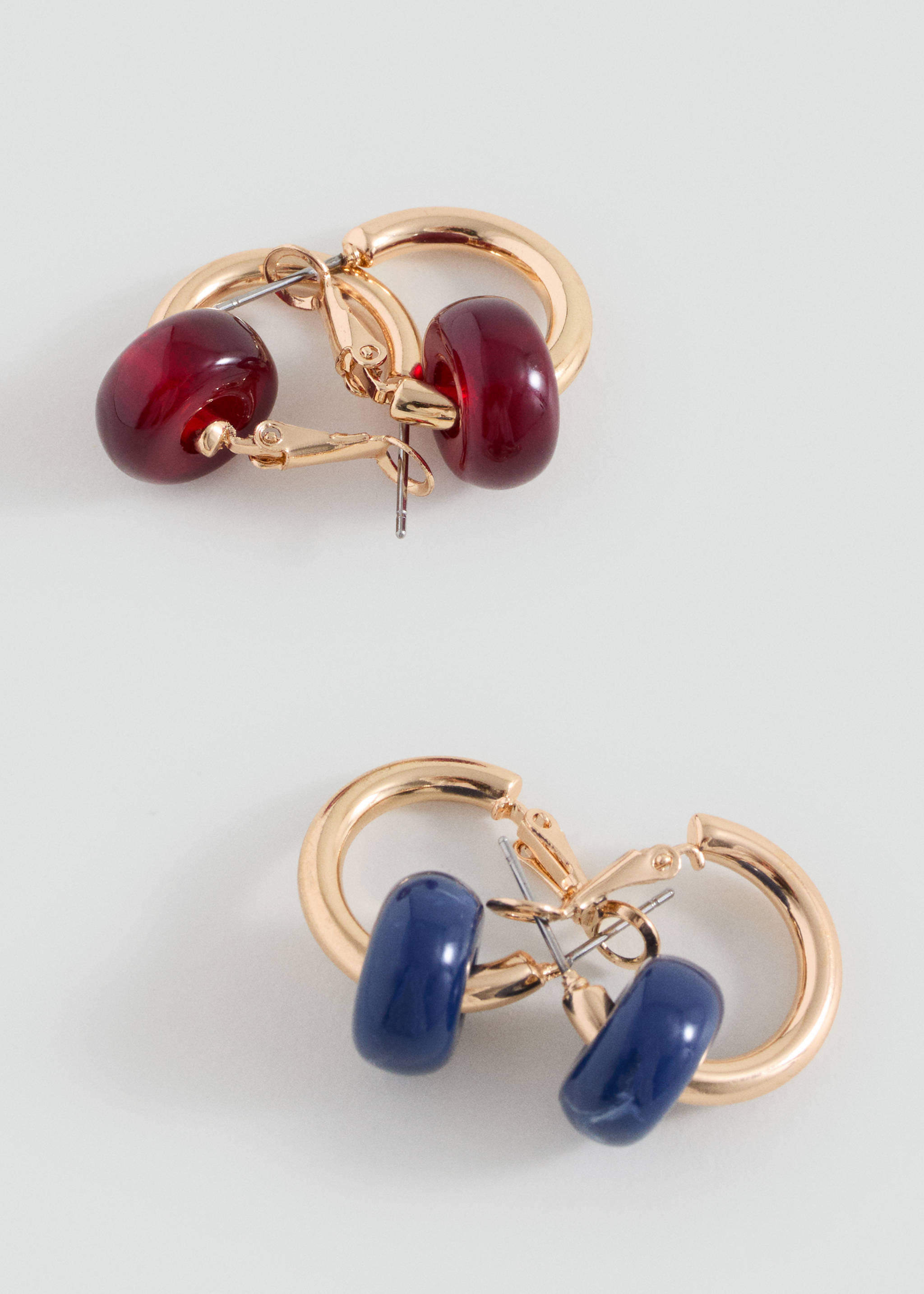 Combined earrings - Medium plane