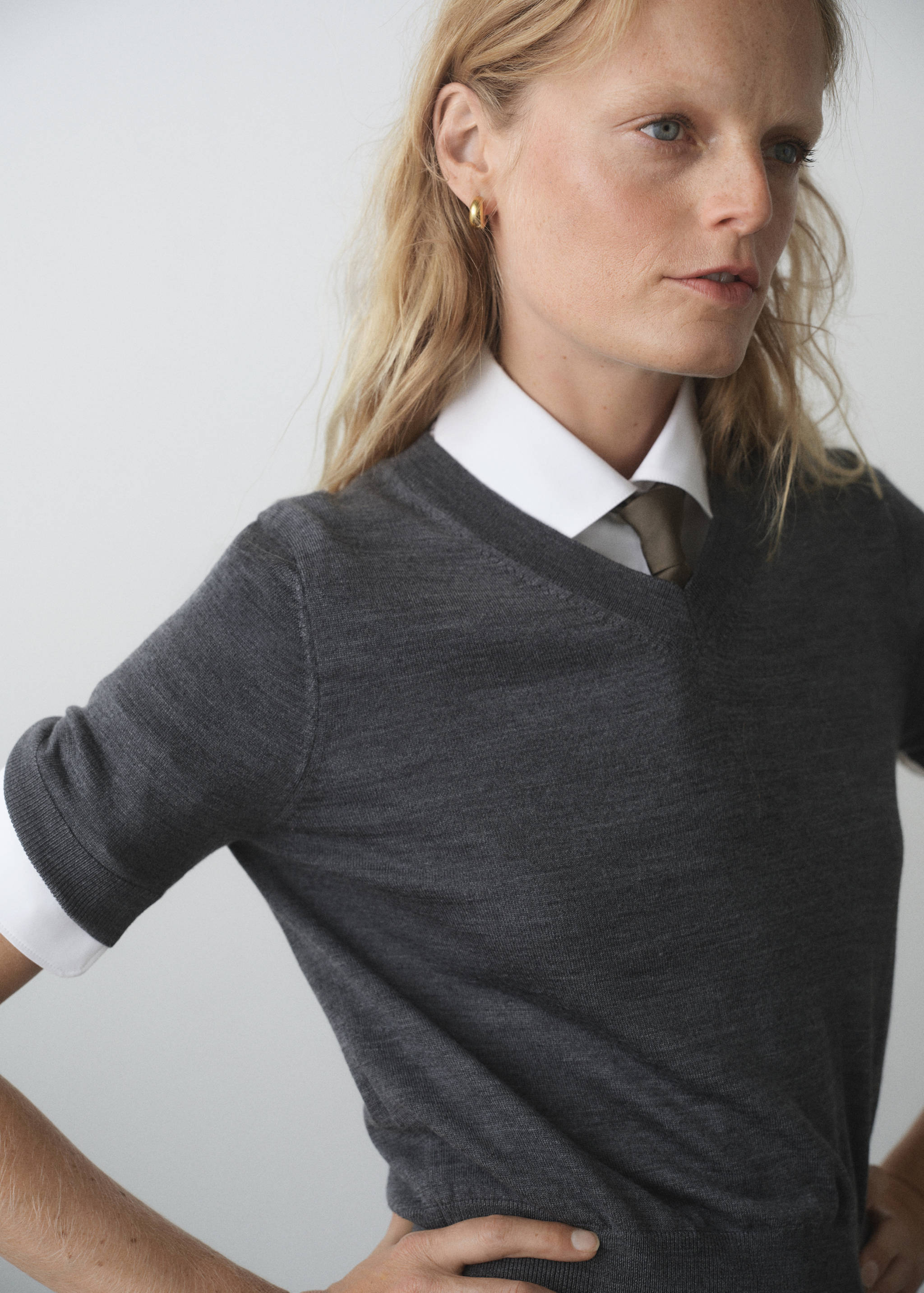 Boucles d'oreilles créoles volumineuses en acier inoxydable - Détail de l'article 9