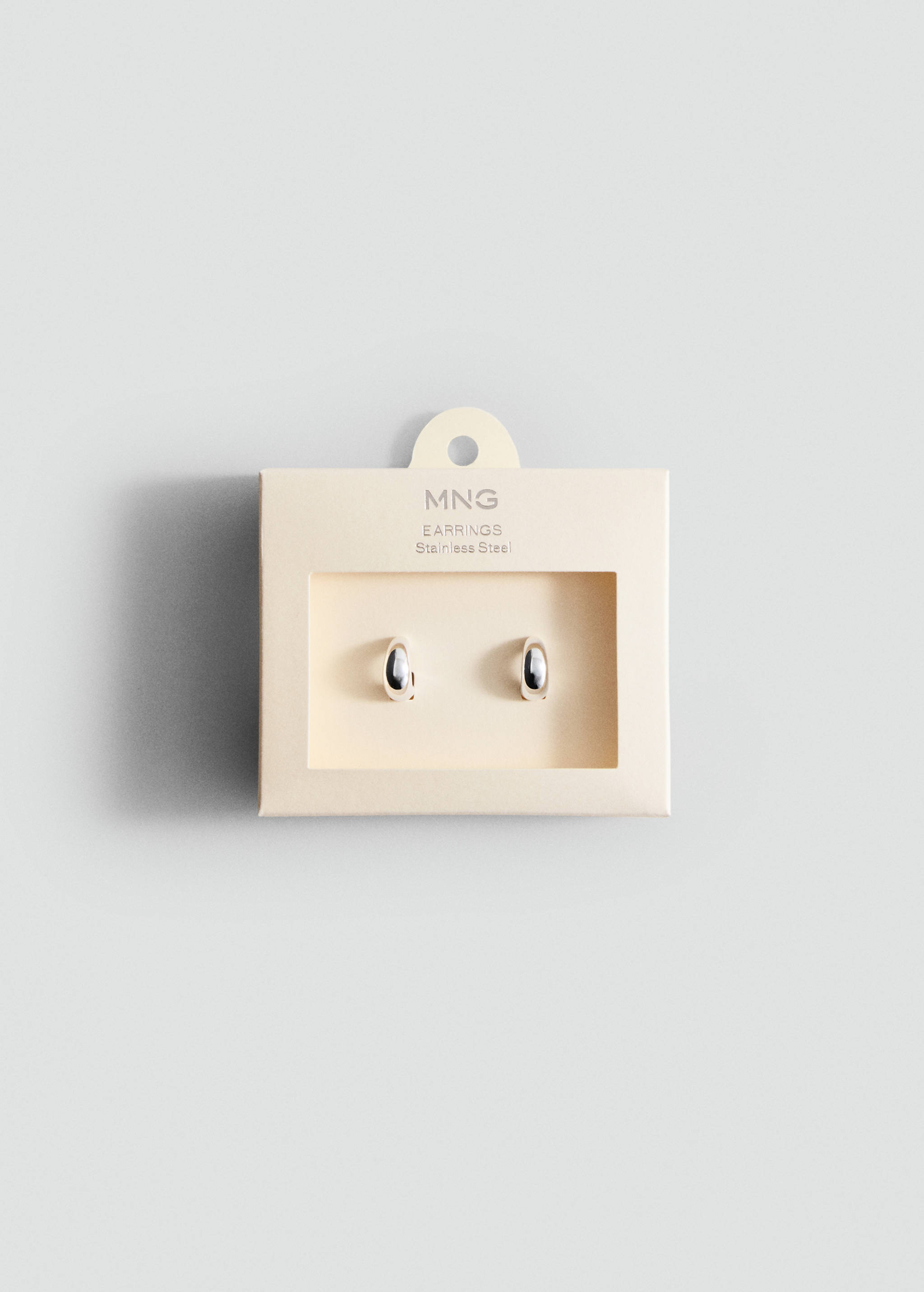 أقراط دائرية بحجم كبير من الستانلس ستيل - تفاصيل المنتج 2