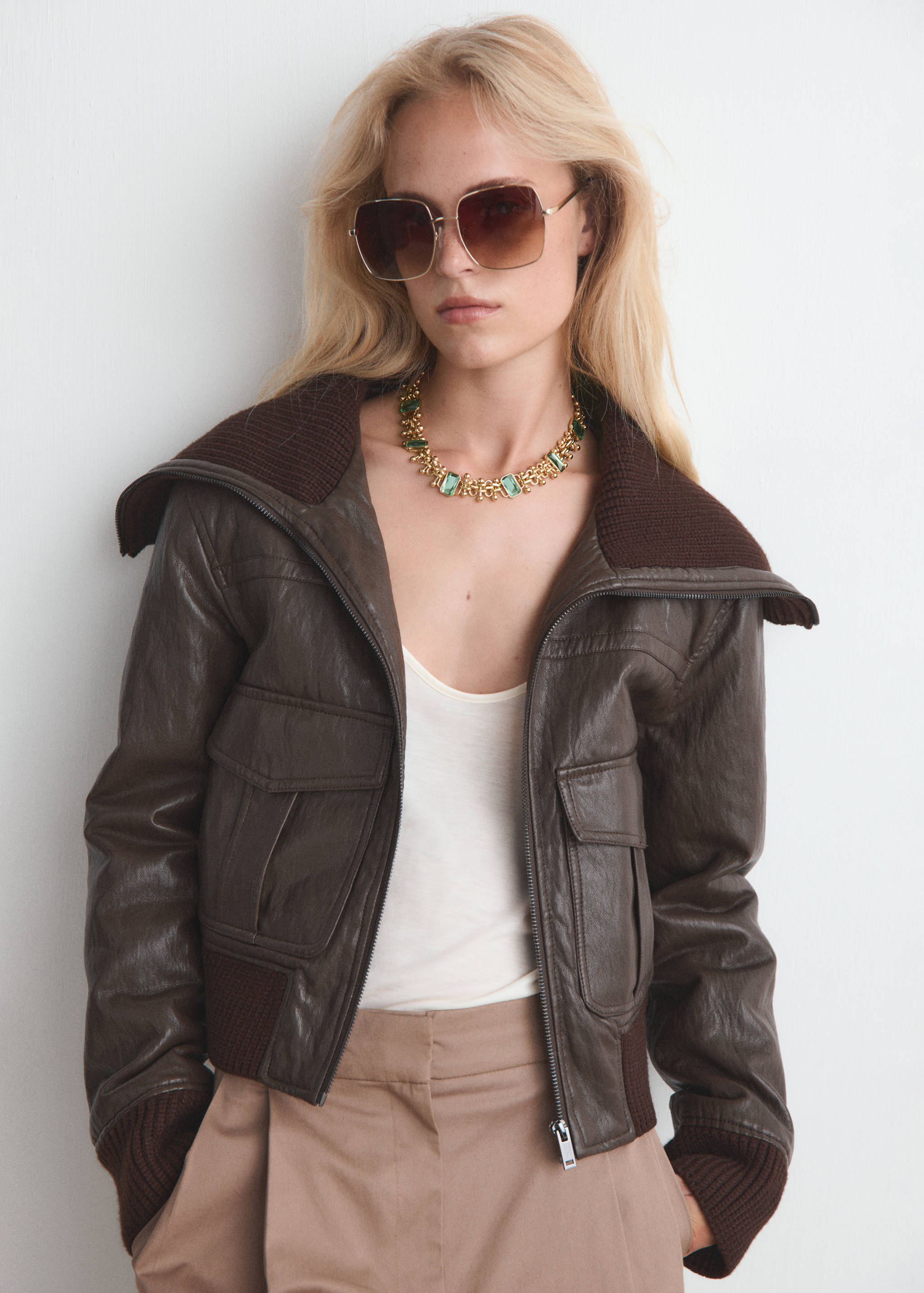 Collier maillons perles résine - Plan général