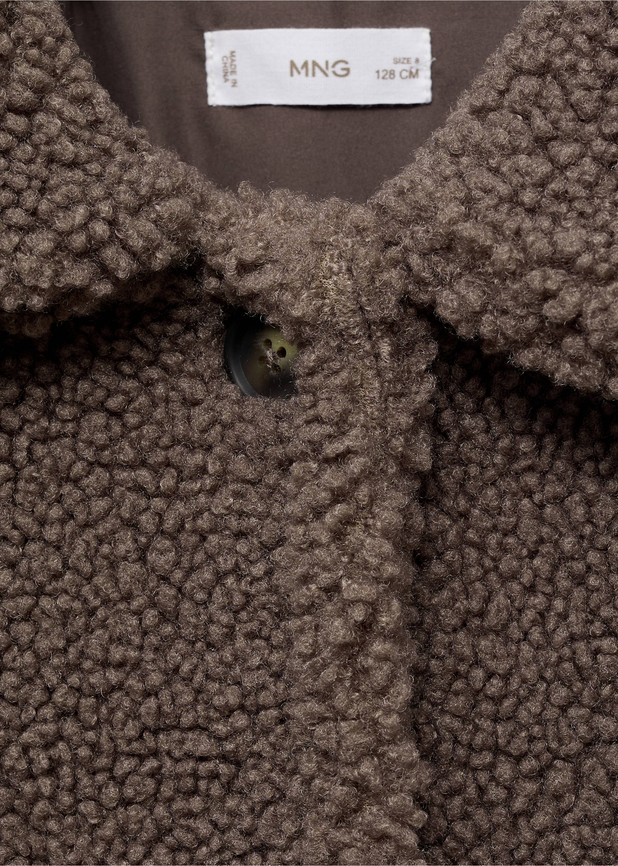 羊毛皮效果大衣 - null, 褐色. Ref: 17016331-00.