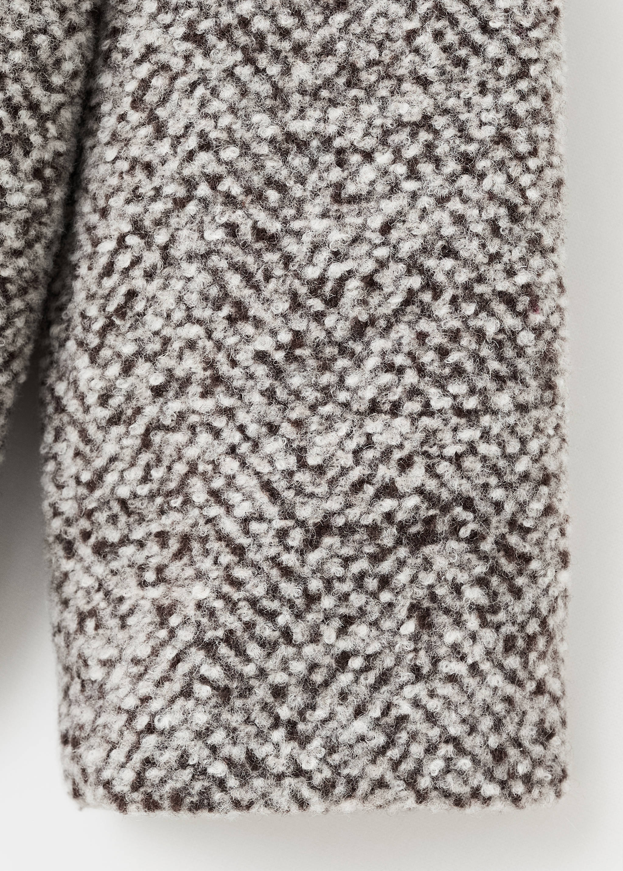 Flecked wool-blend coat - Details of the article 8