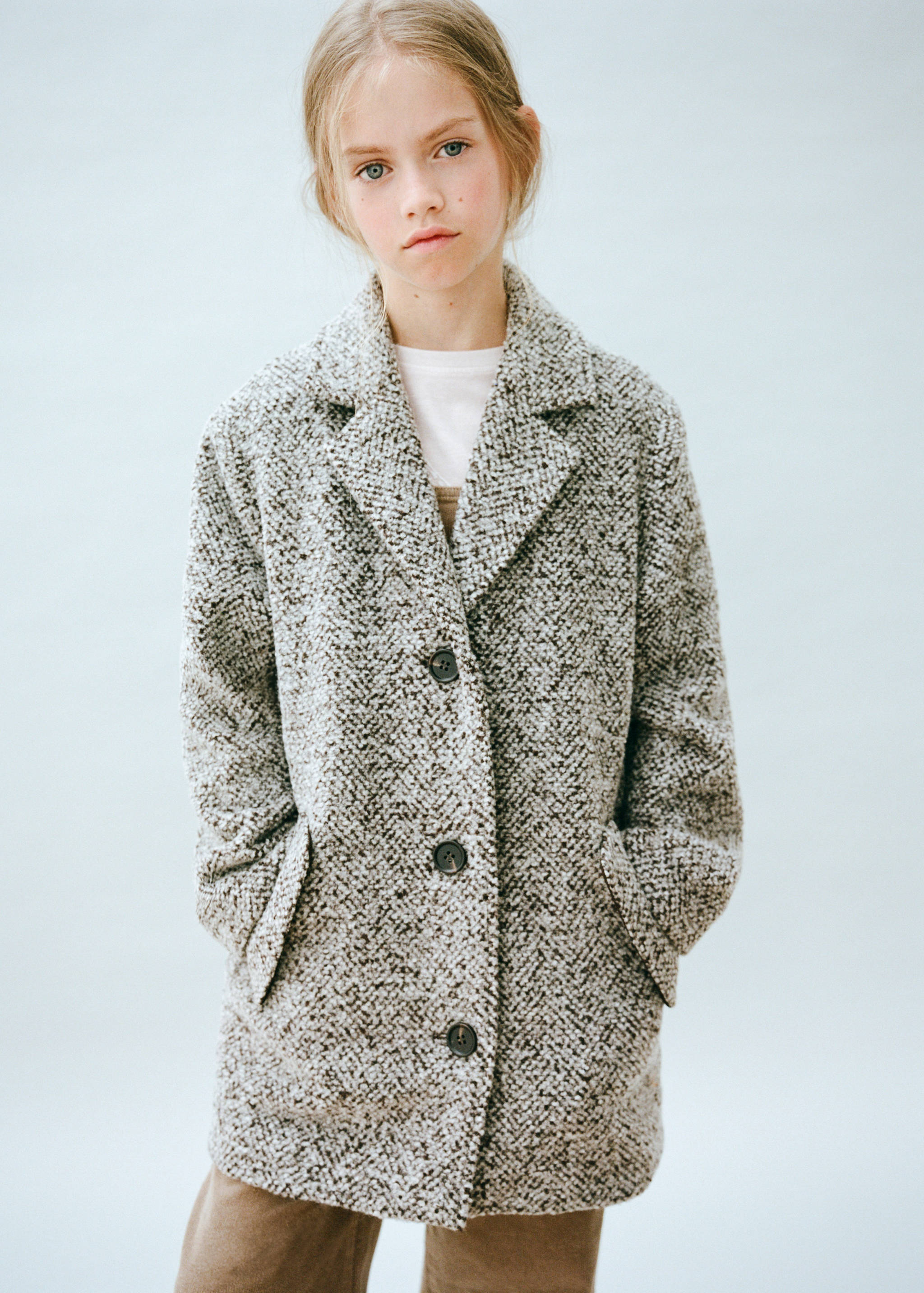Flecked wool-blend coat - Details of the article 5