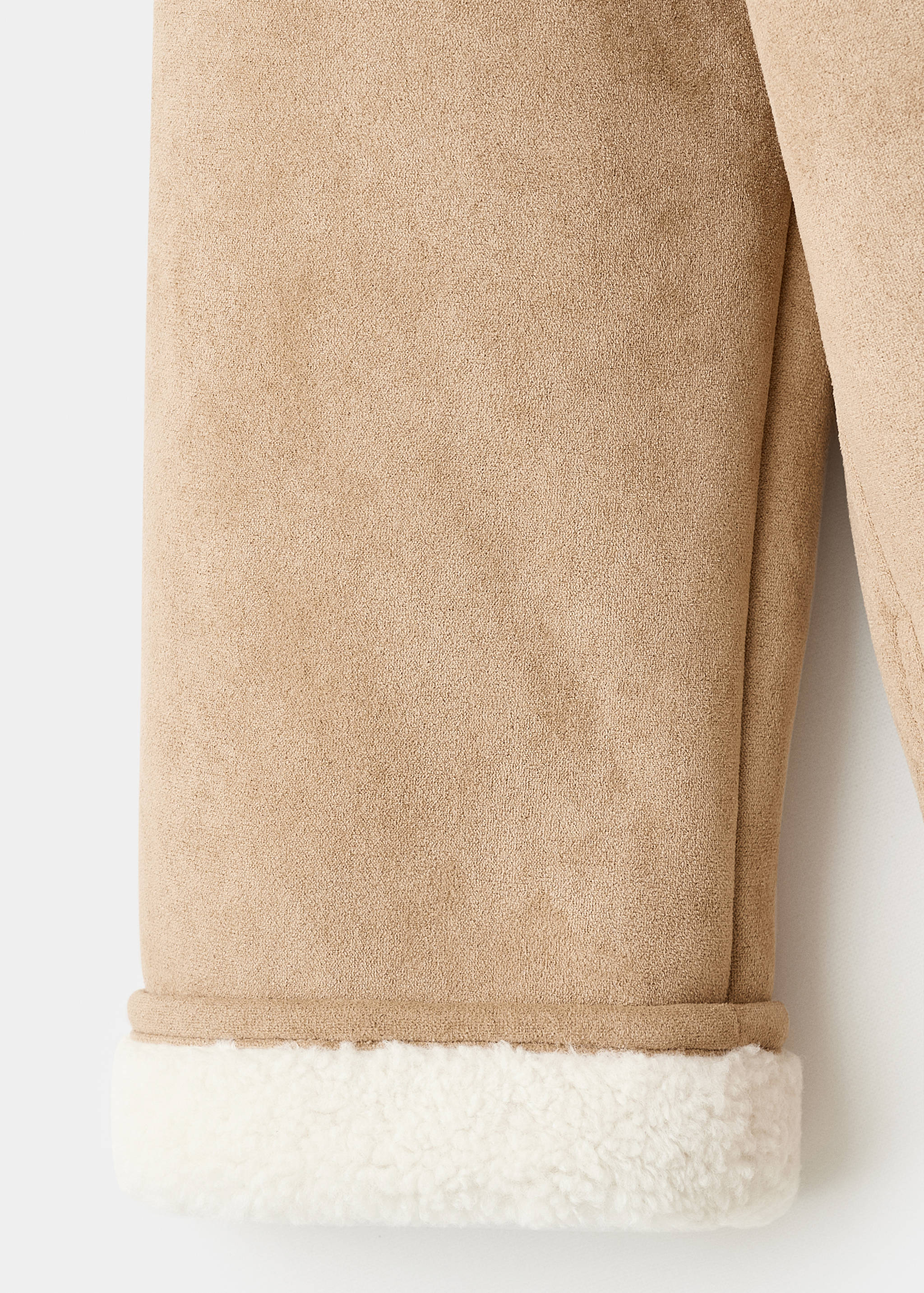 Shearling-effect hooded coat - Details of the article 0