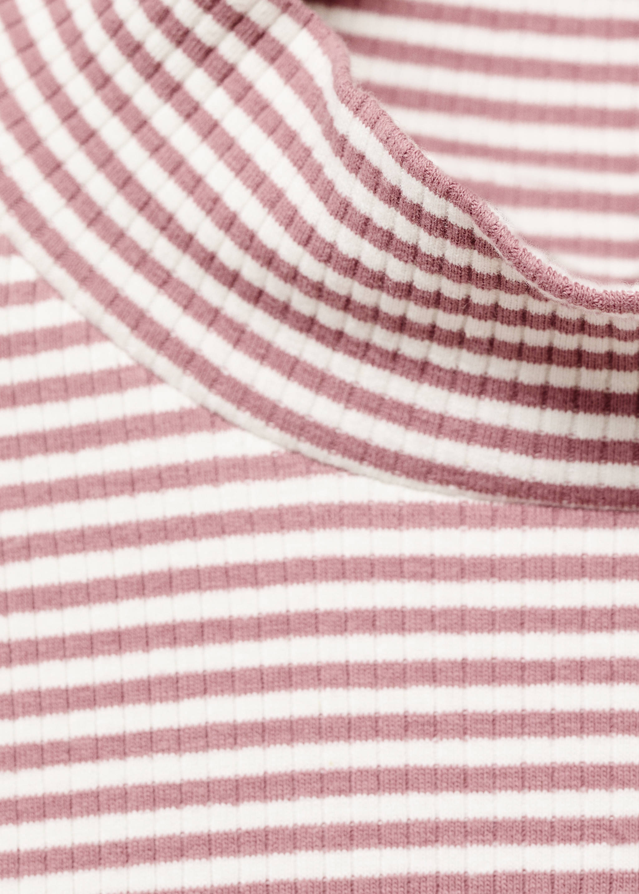 Scalloped hem striped t-shirt - Details of the article 8