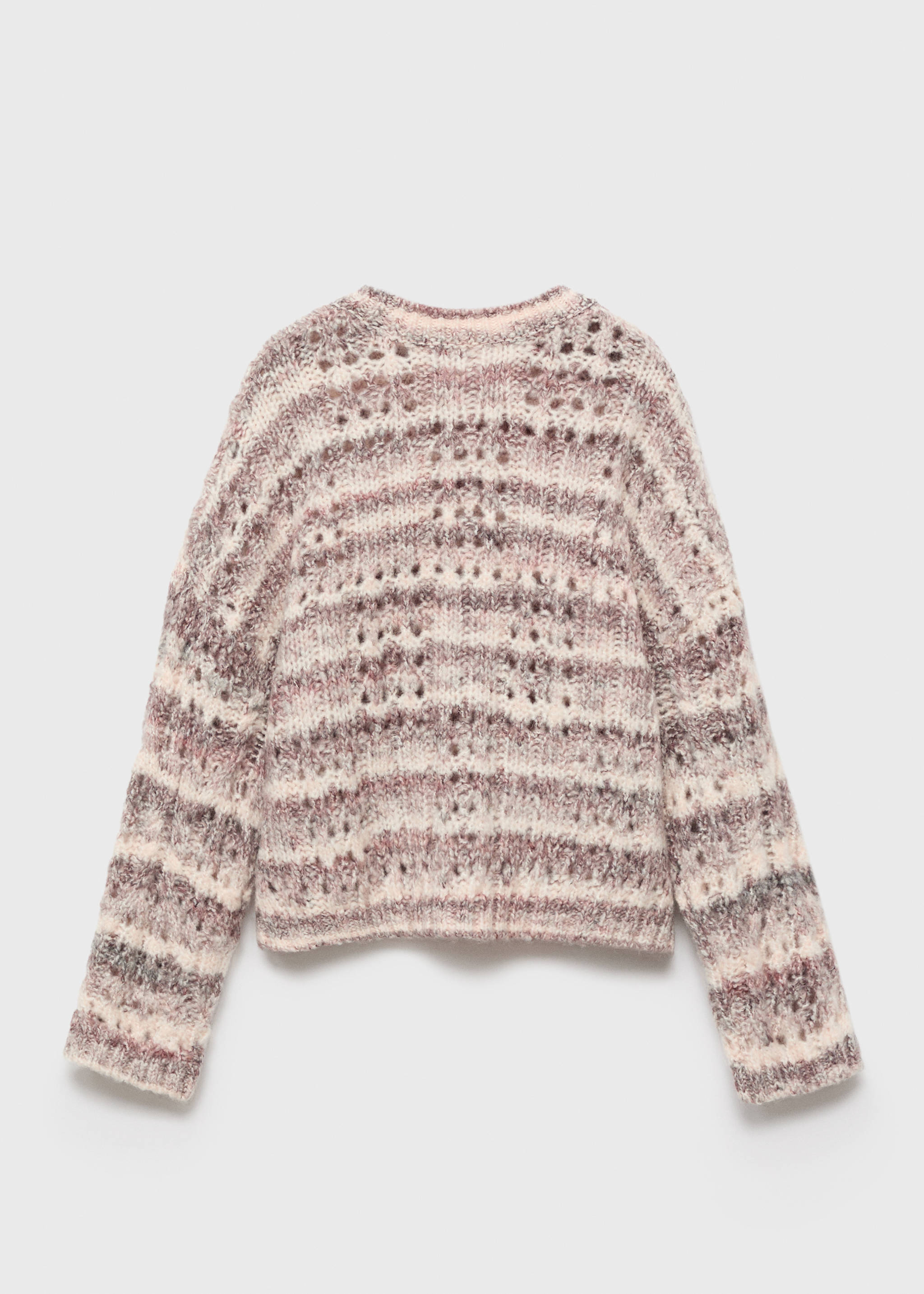 Marbled knitted sweater - Reverse of the article