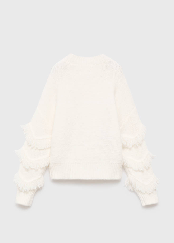 Fringes knit sweater — Off White